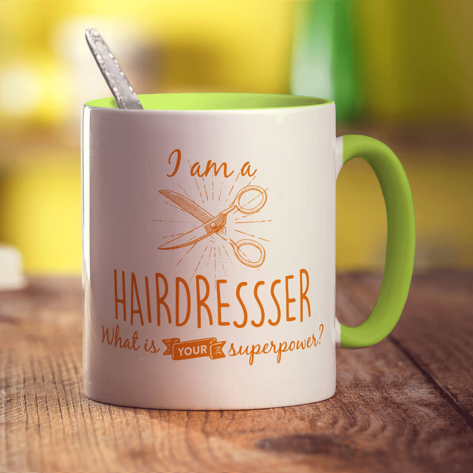 I'm a Hairdresser! What is your Superpower? - Standard 330ml (11oz) / Green