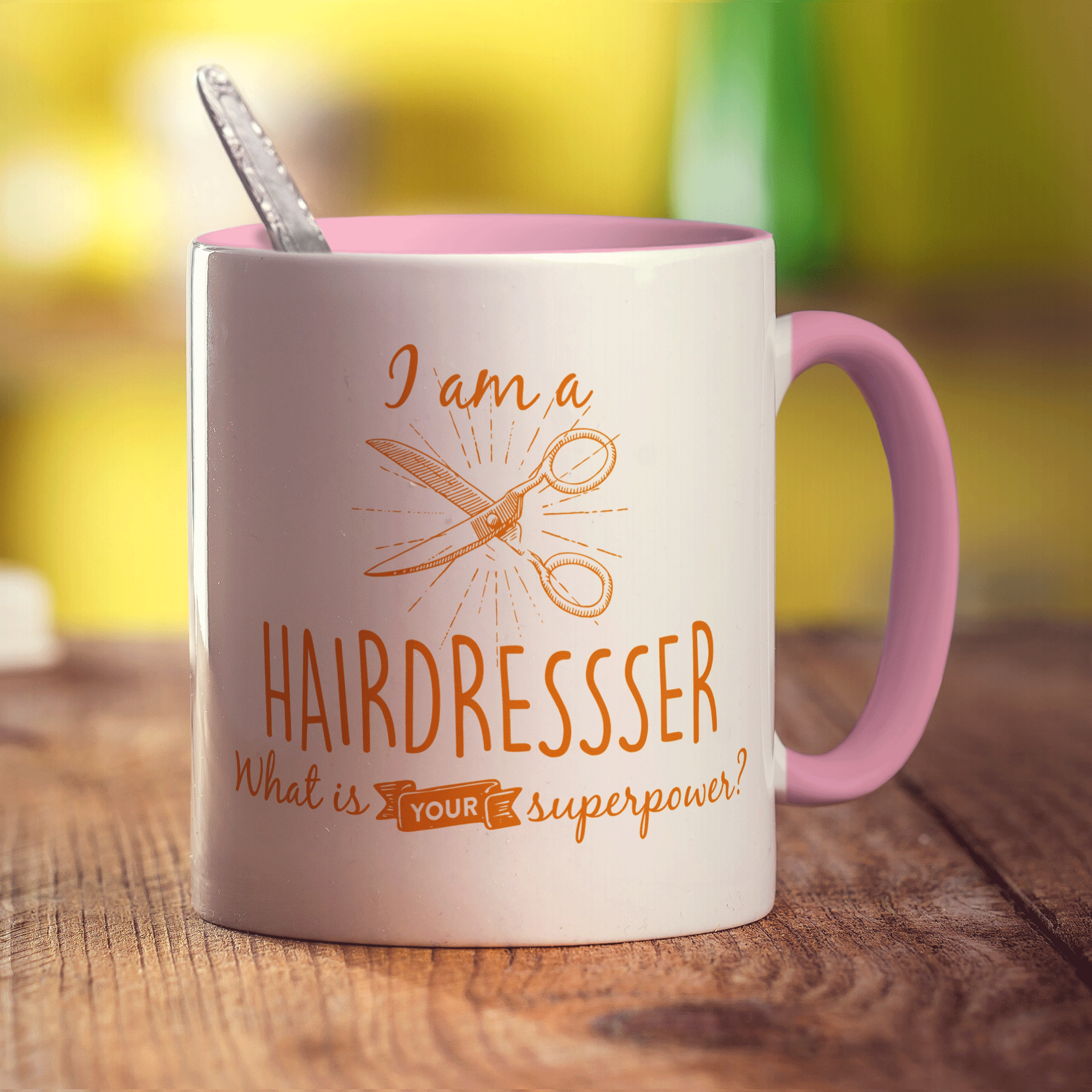 I'm a Hairdresser! What is your Superpower? - Standard 330ml (11oz) / Pink