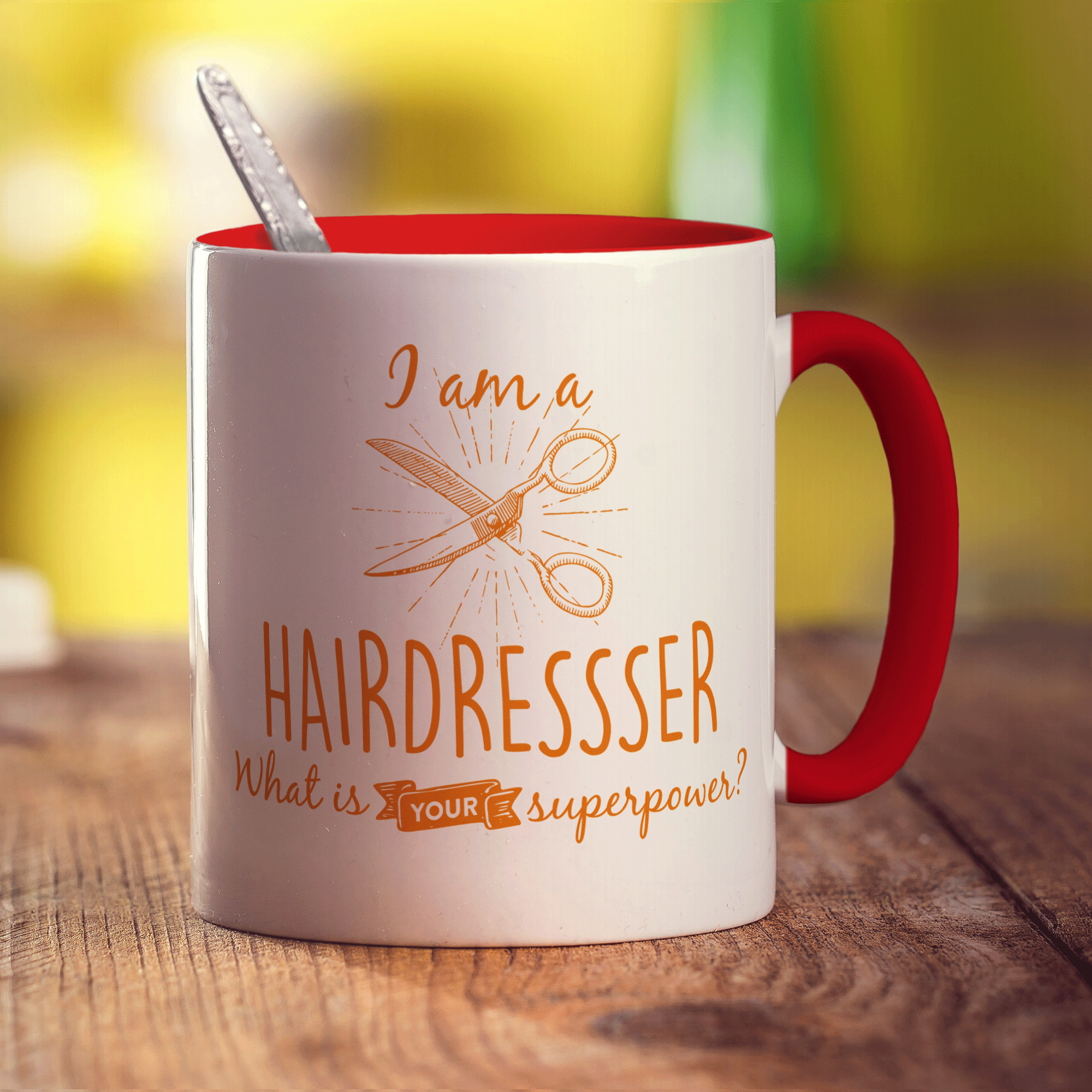 I'm a Hairdresser! What is your Superpower? - Standard 330ml (11oz) / Red