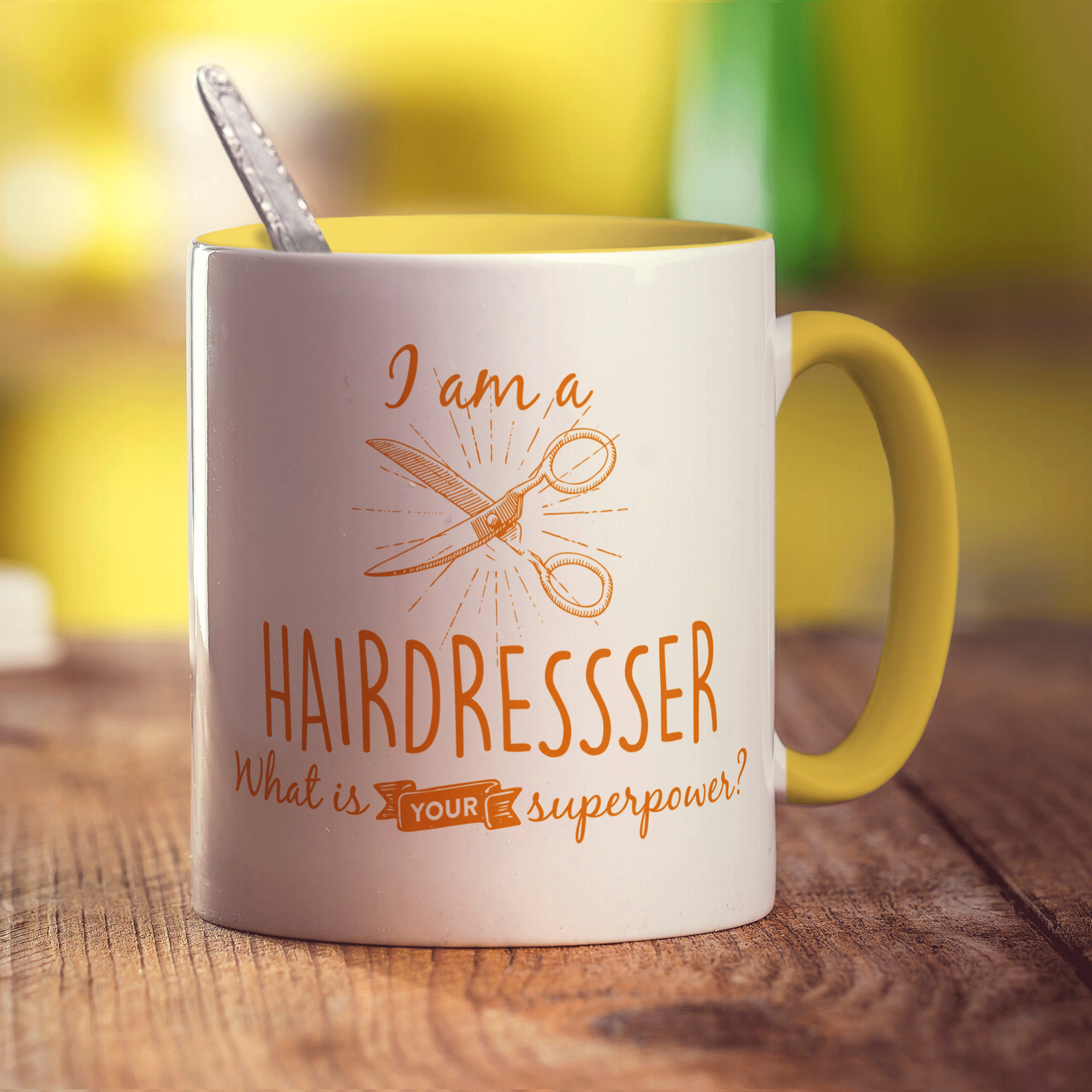 I'm a Hairdresser! What is your Superpower? - Standard 330ml (11oz) / Yellow