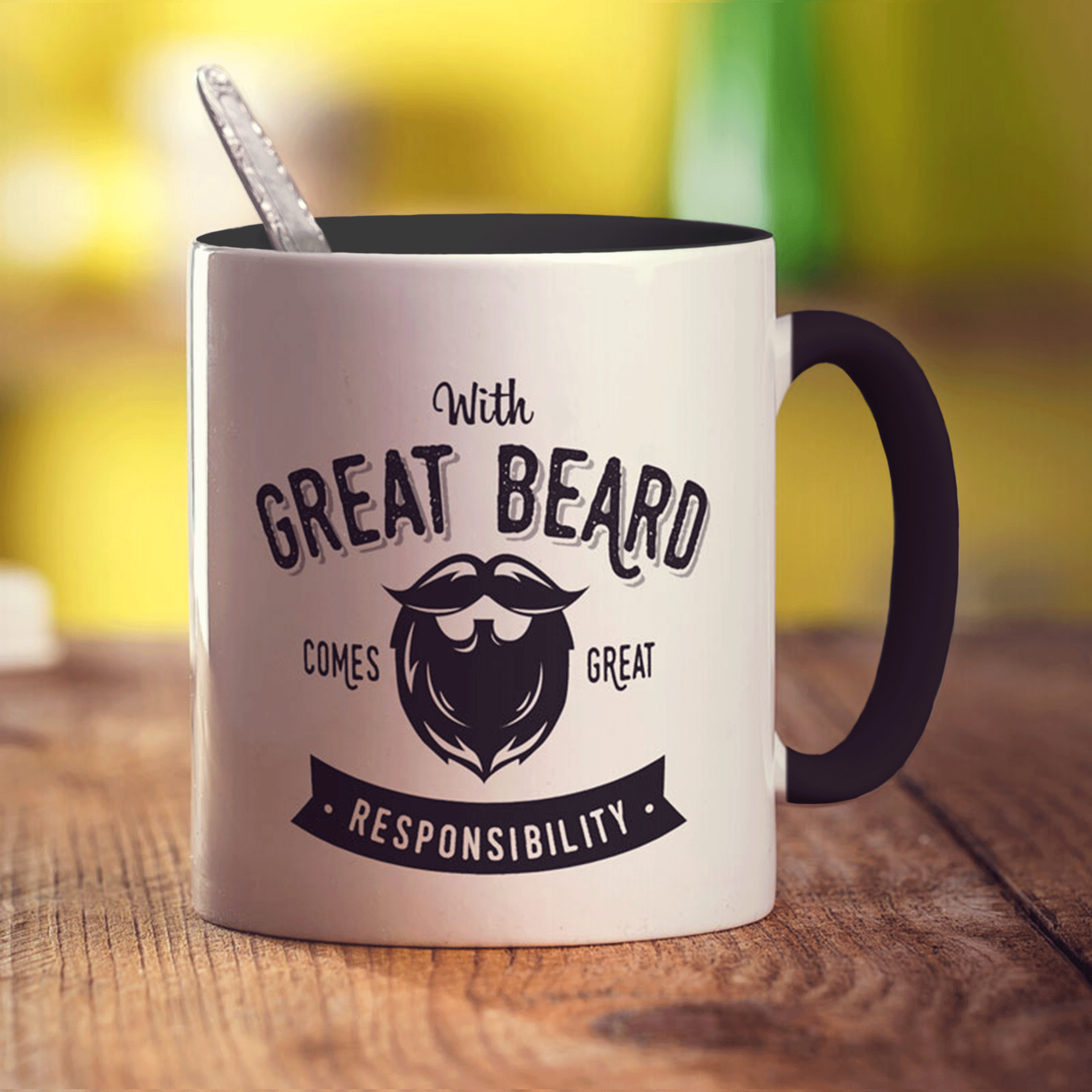 With Great Beard Comes Great Responsibility Mug