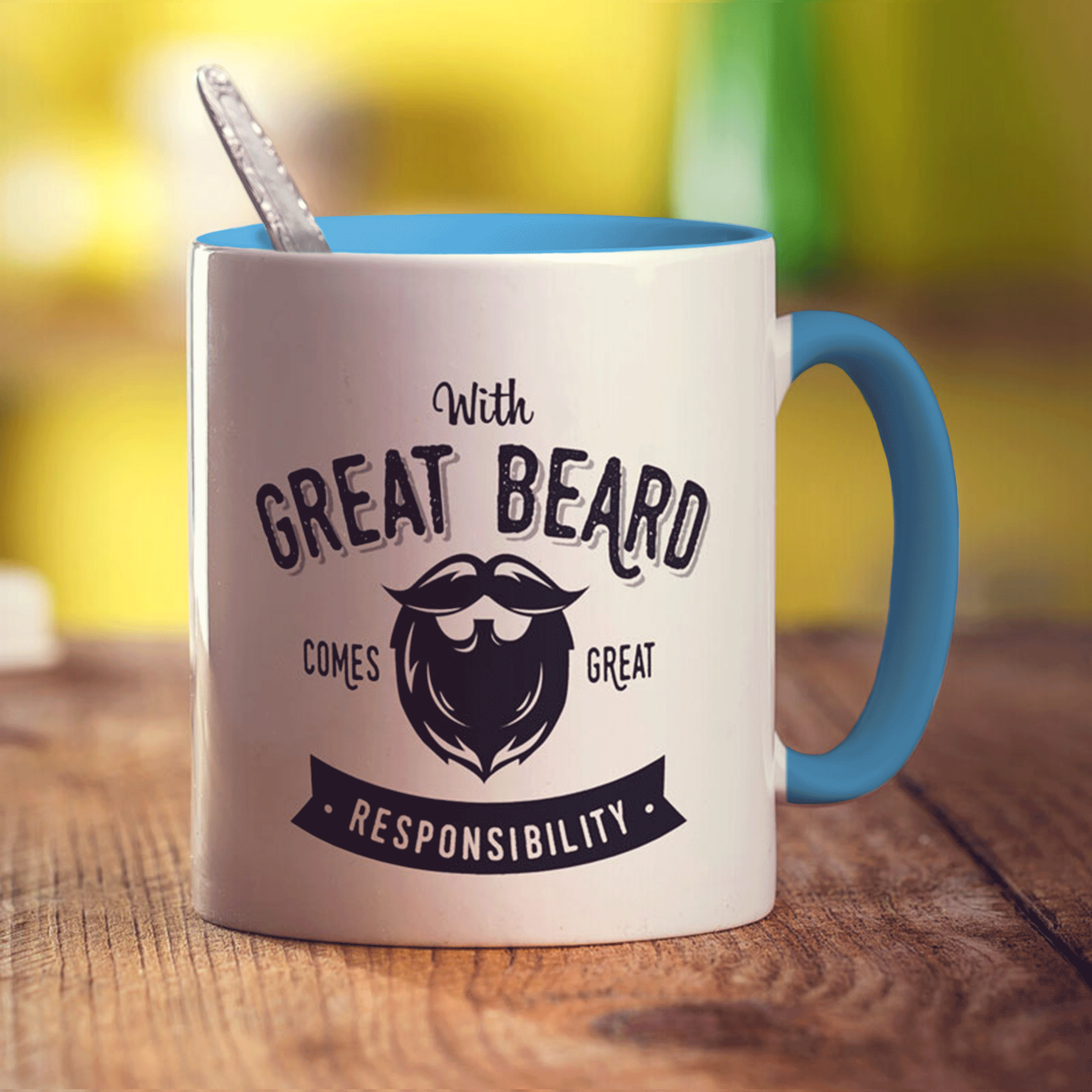 With Great Beard Comes Great Responsibility Mug