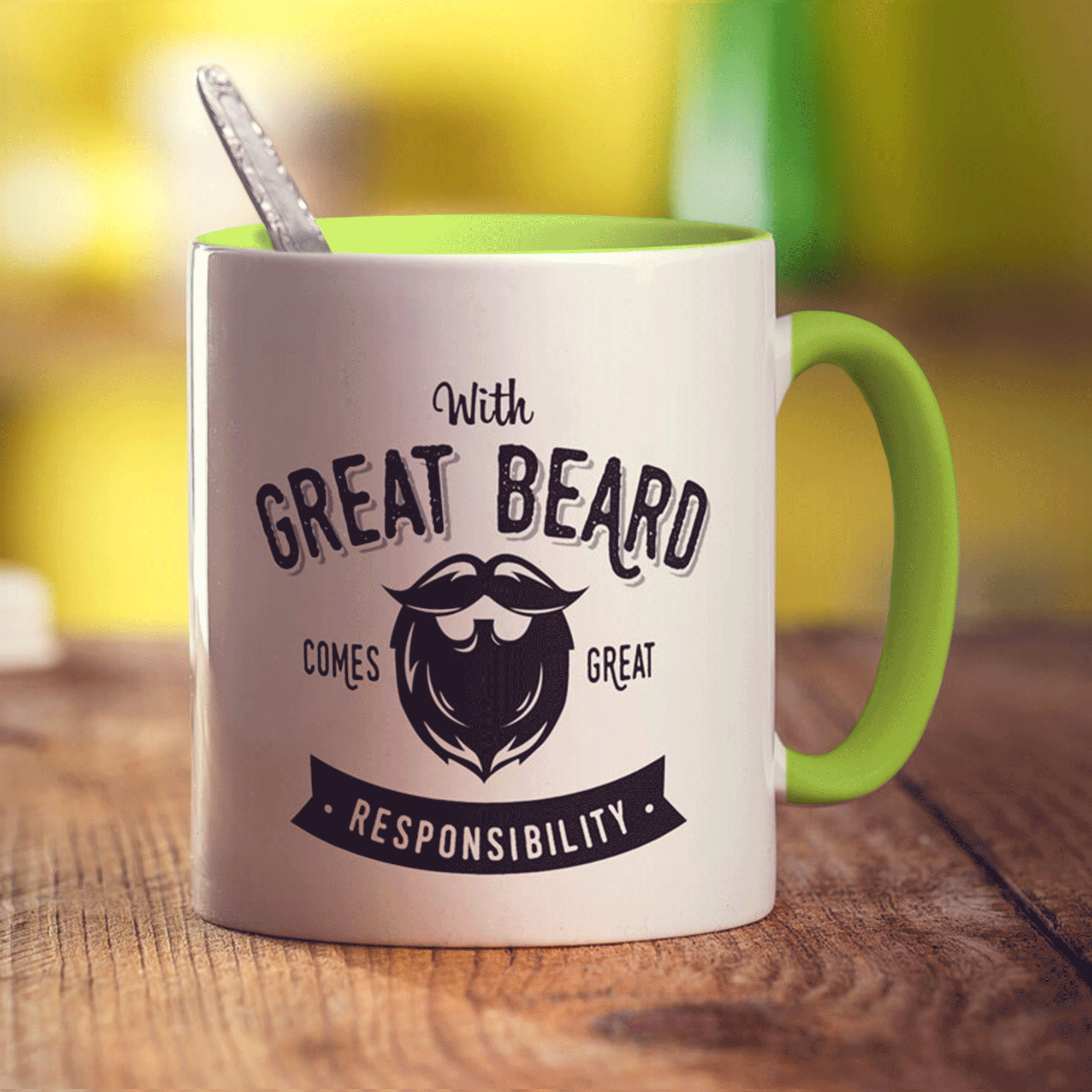With Great Beard Comes Great Responsibility Mug