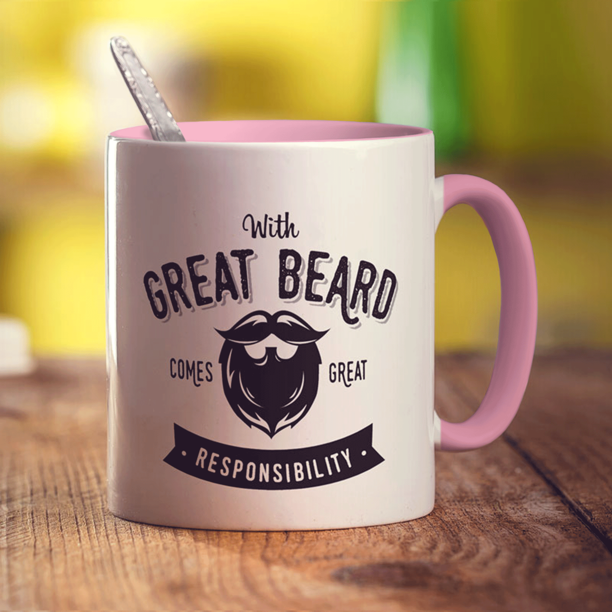 With Great Beard Comes Great Responsibility Mug
