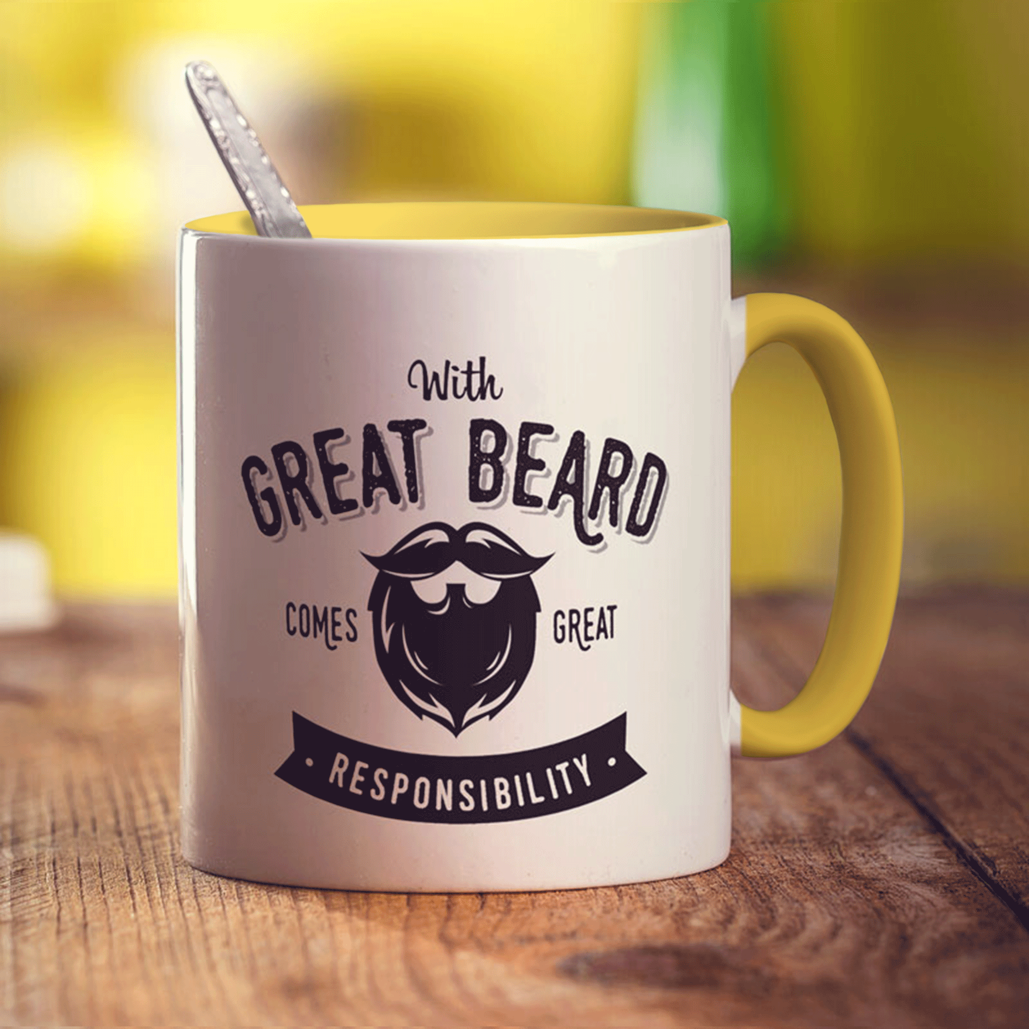 With Great Beard Comes Great Responsibility Mug
