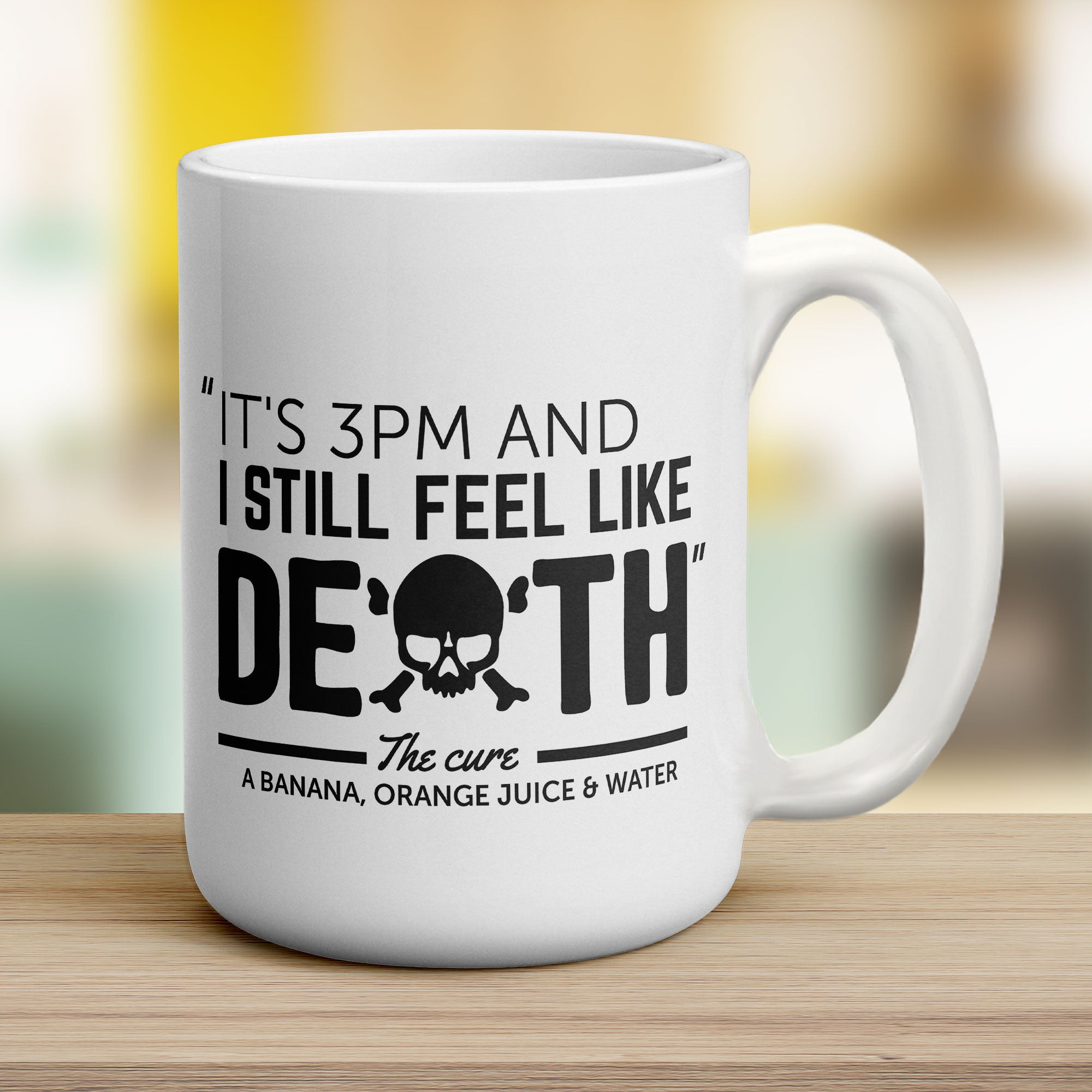 Feel Like Death Hangover Mug - Jumbo 440ml (15oz) / White