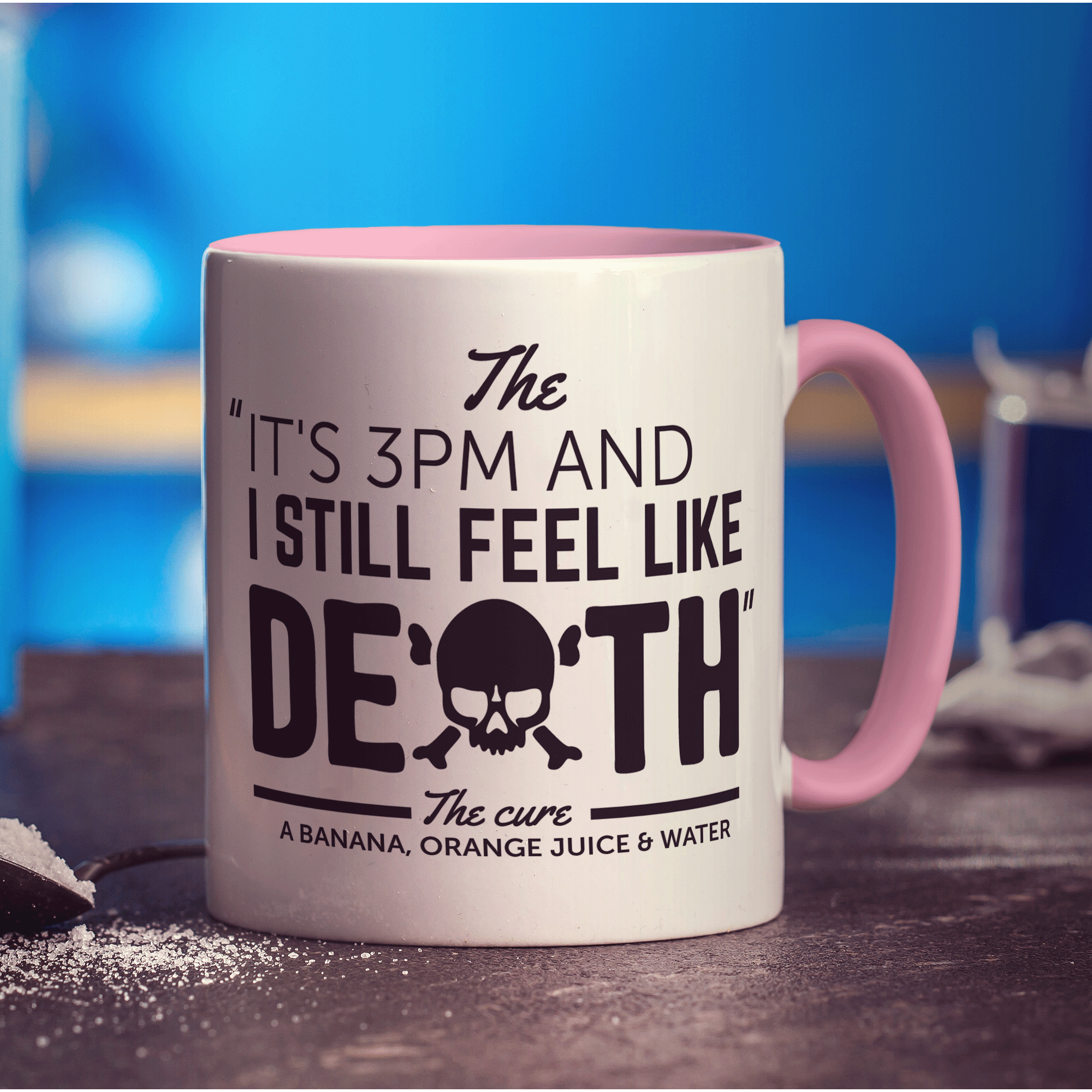 Feel Like Death Hangover Mug - Standard 330ml (11oz) / Pink