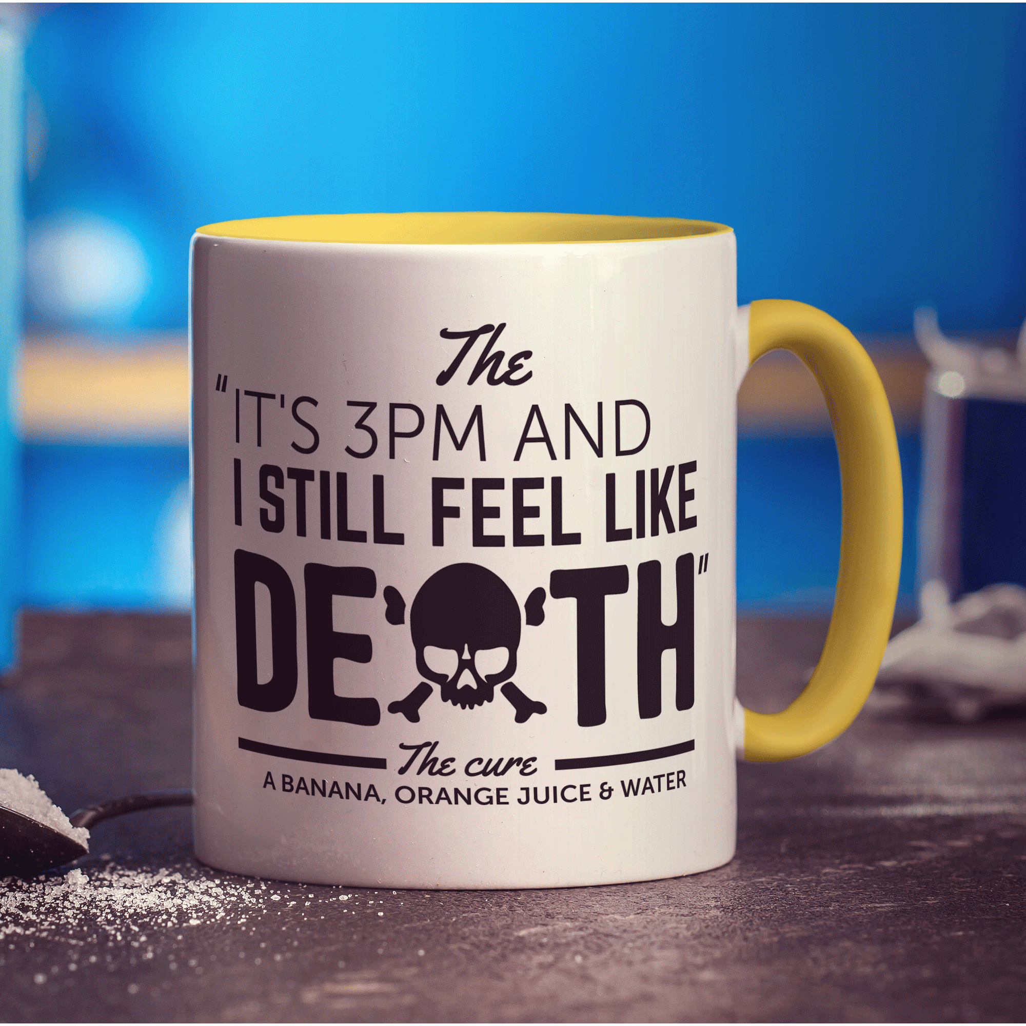 Feel Like Death Hangover Mug - Standard 330ml (11oz) / Yellow