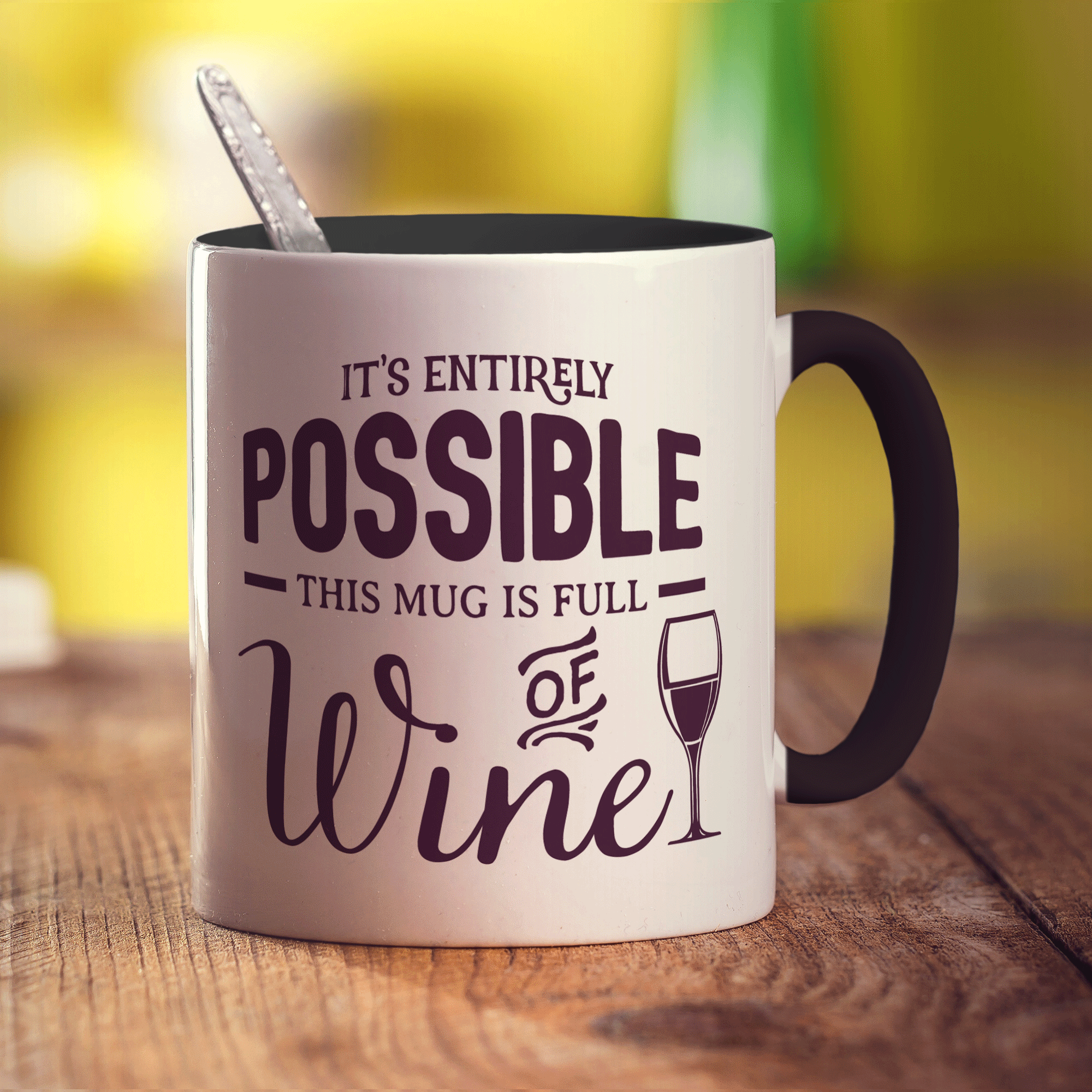 This Mug is full of Wine - Standard 330ml (11oz) / Black
