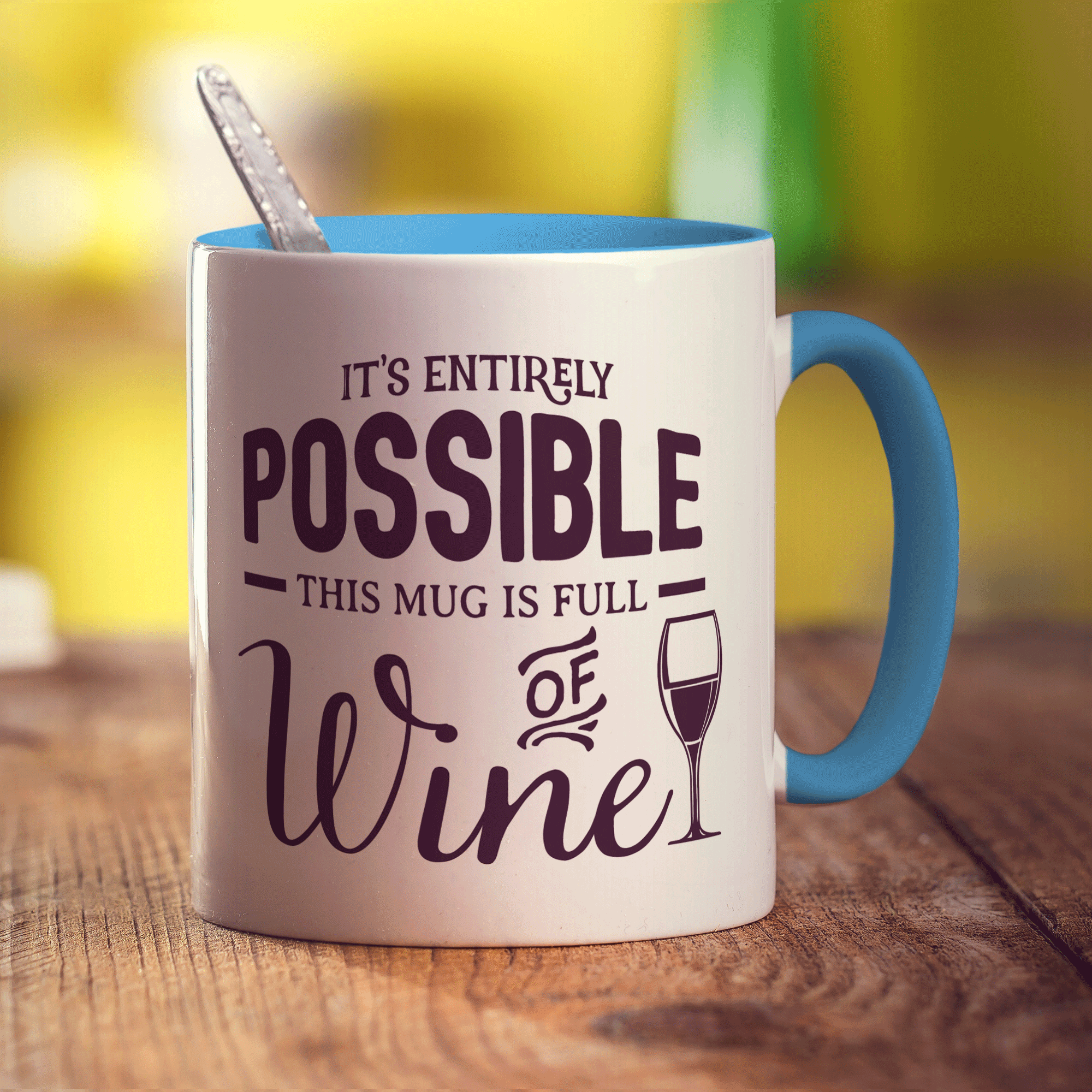 This Mug is full of Wine - Standard 330ml (11oz) / Blue