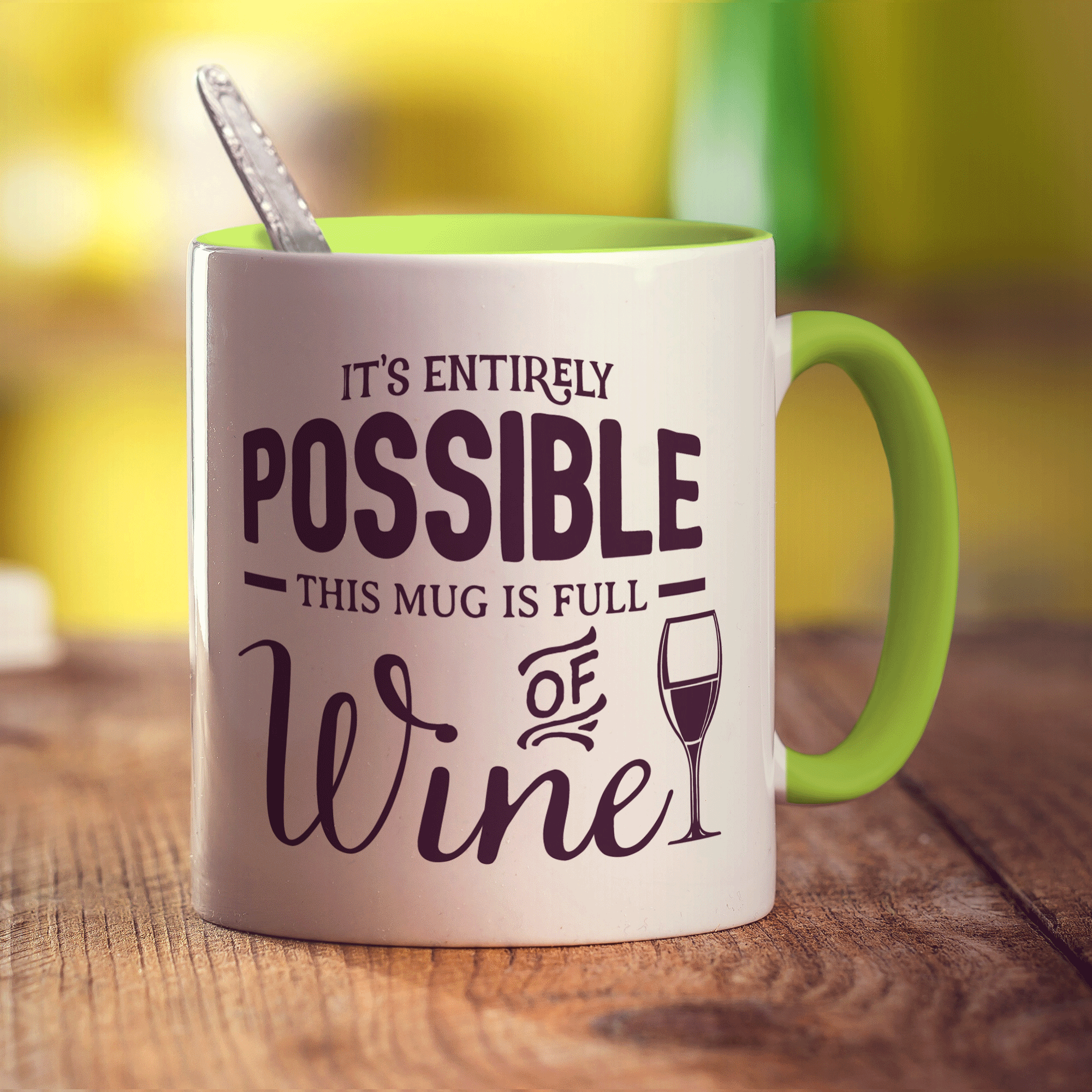 This Mug is full of Wine - Standard 330ml (11oz) / Green