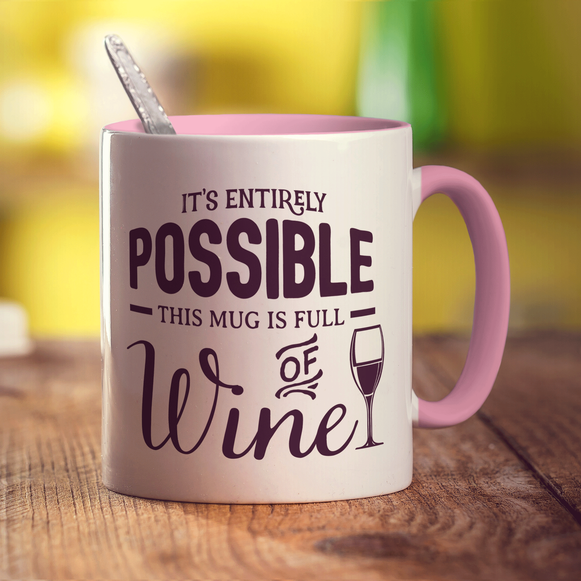 This Mug is full of Wine - Standard 330ml (11oz) / Pink