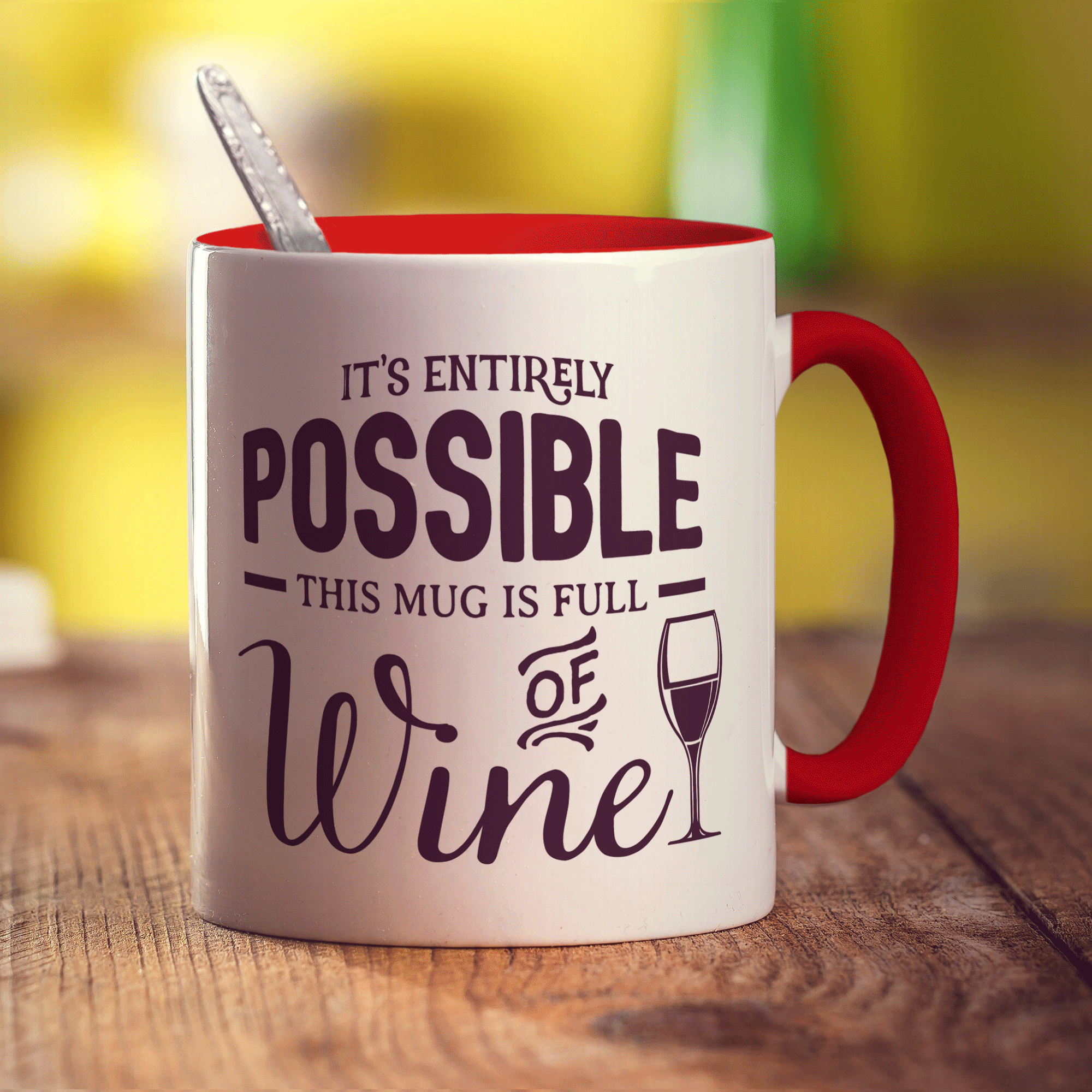 This Mug is full of Wine - Standard 330ml (11oz) / Red