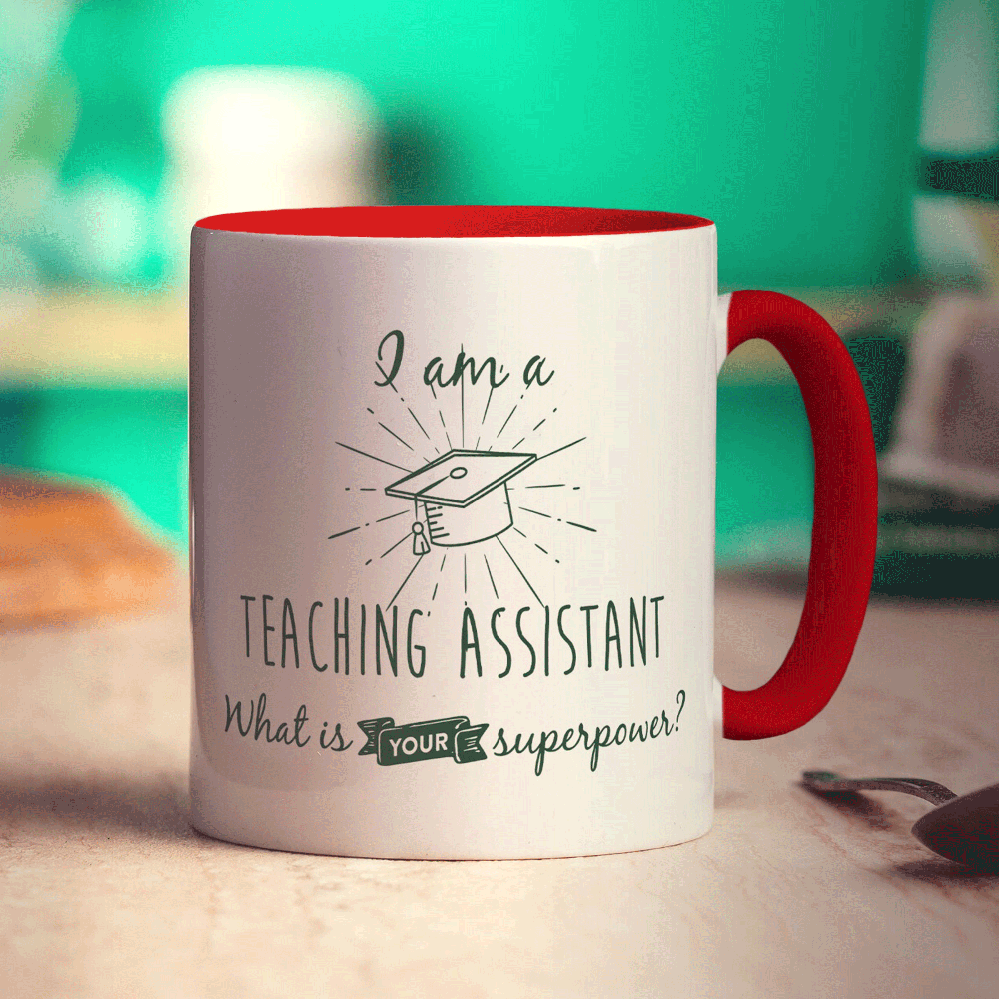 I'm a Teaching Assistant! What is your Superpower? - Standard 330ml (11oz) / Red