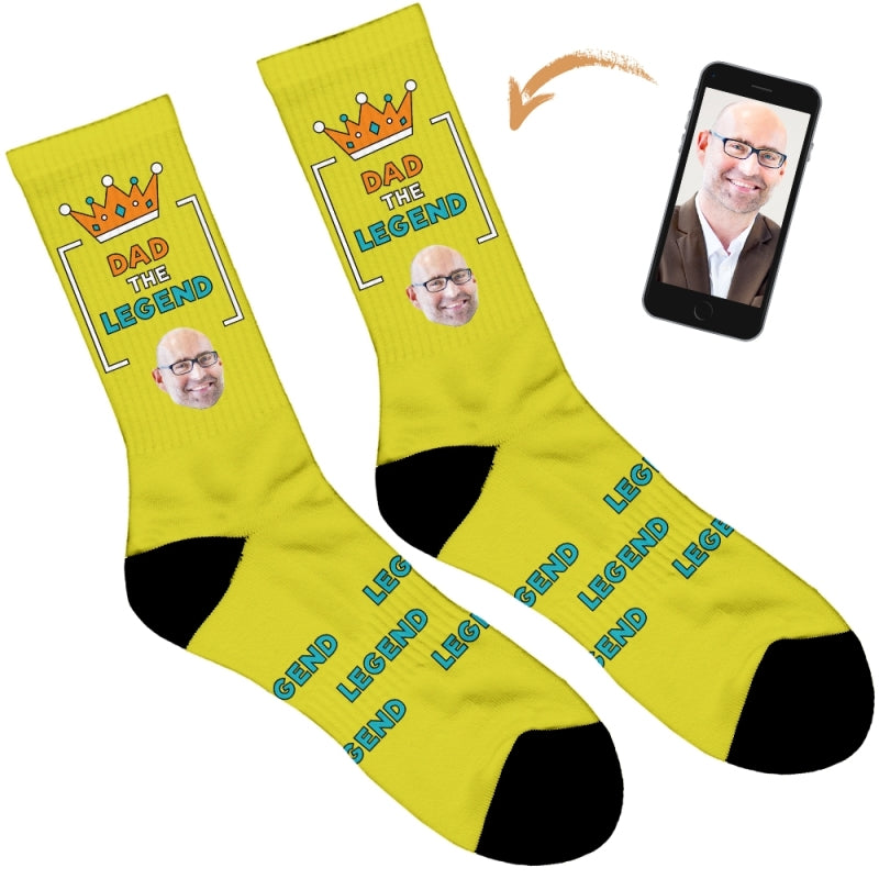 Personalised Dad Legend Socks