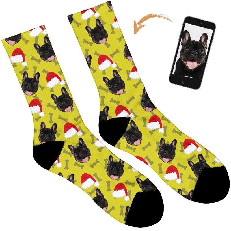 Your Dog on Christmas Socks