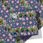 3 Heart Photo Wrapping Paper