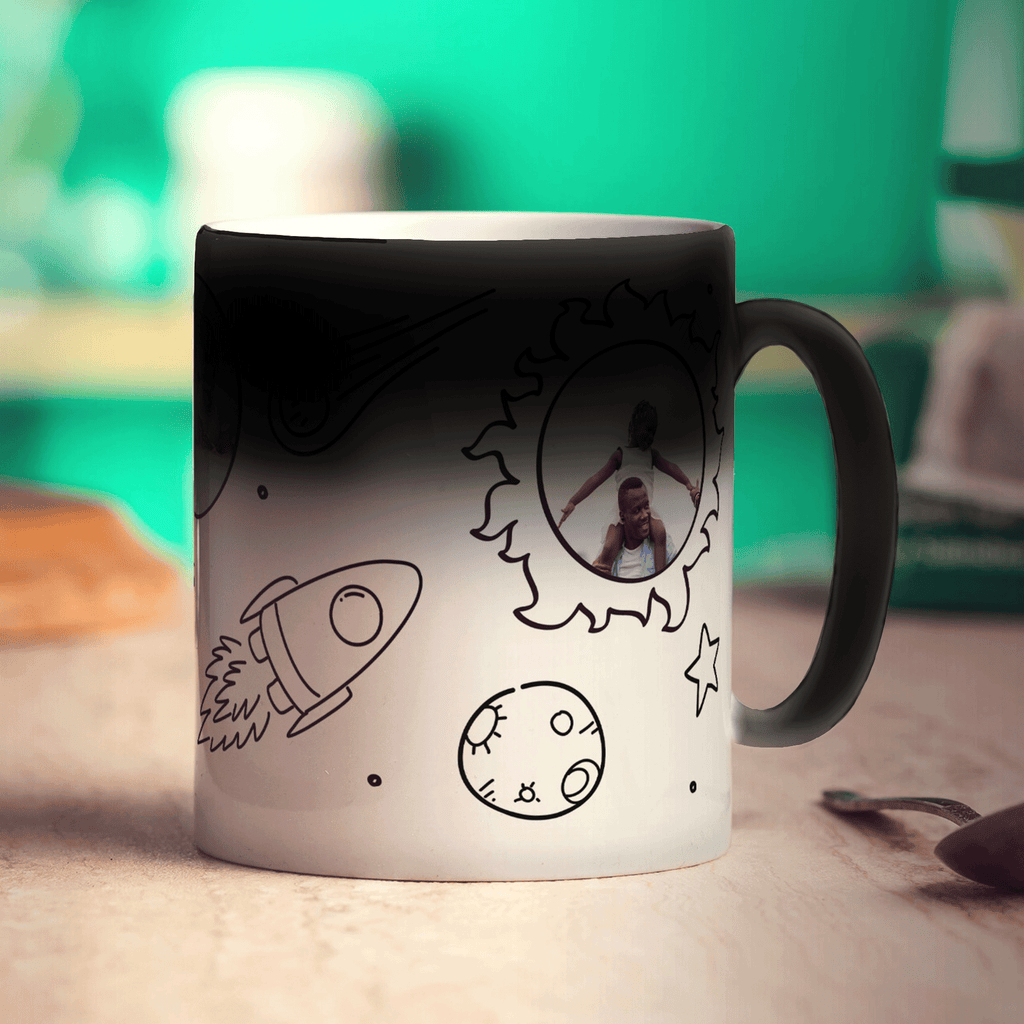 3 Photo Space Doodle Mug - Standard 330ml (11oz) / Magic Mug