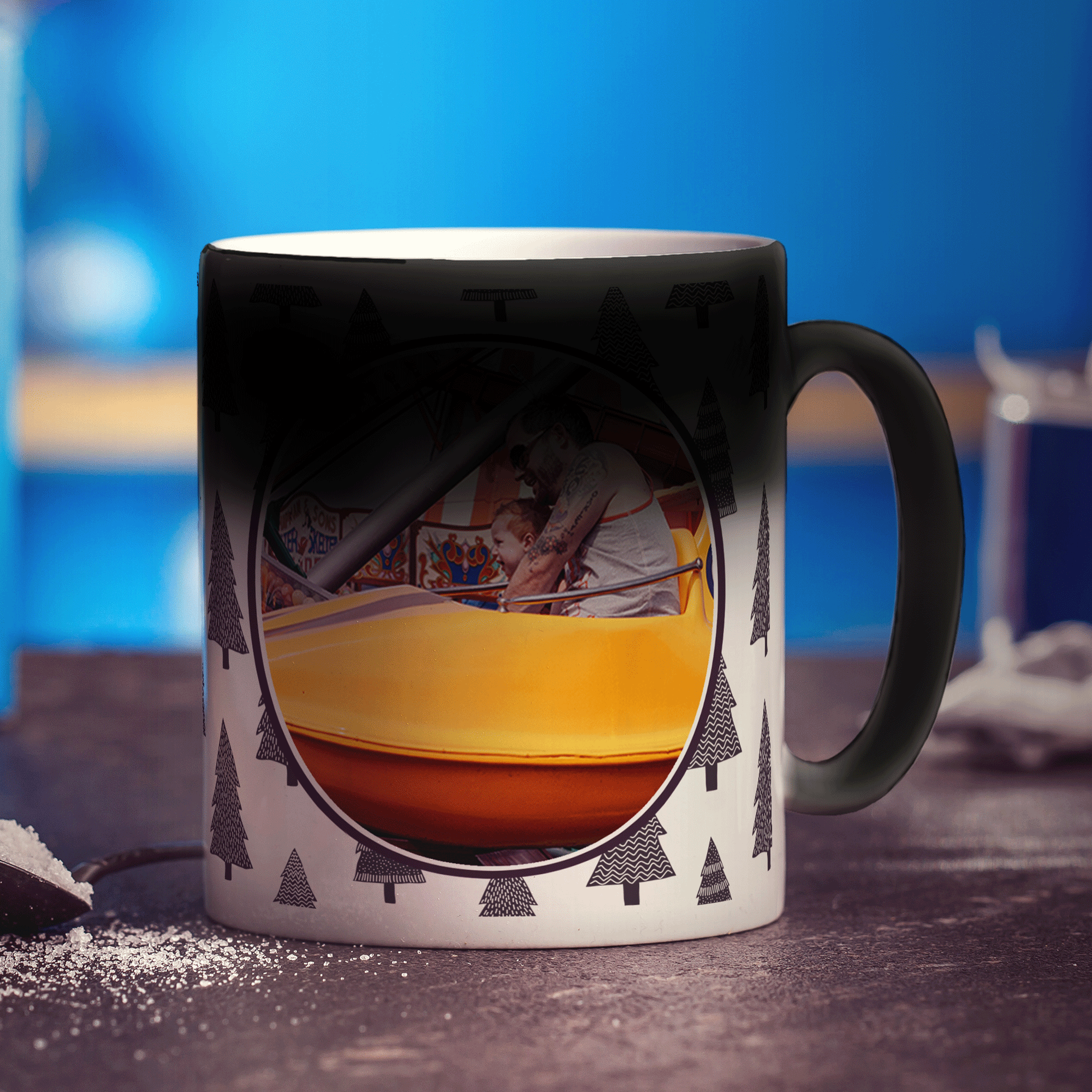 Christmas Tree Pattern Photo Mug