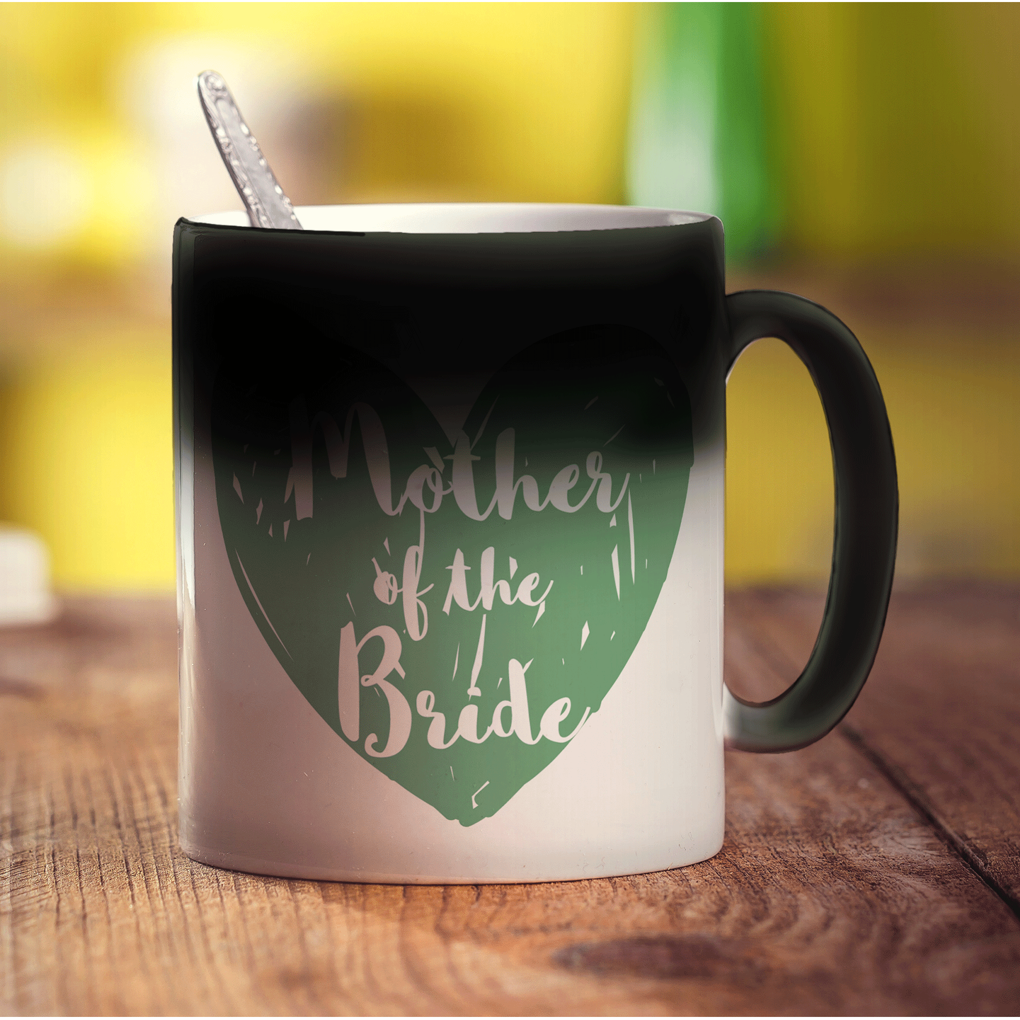 Mother of the Bride Heart Name Mug