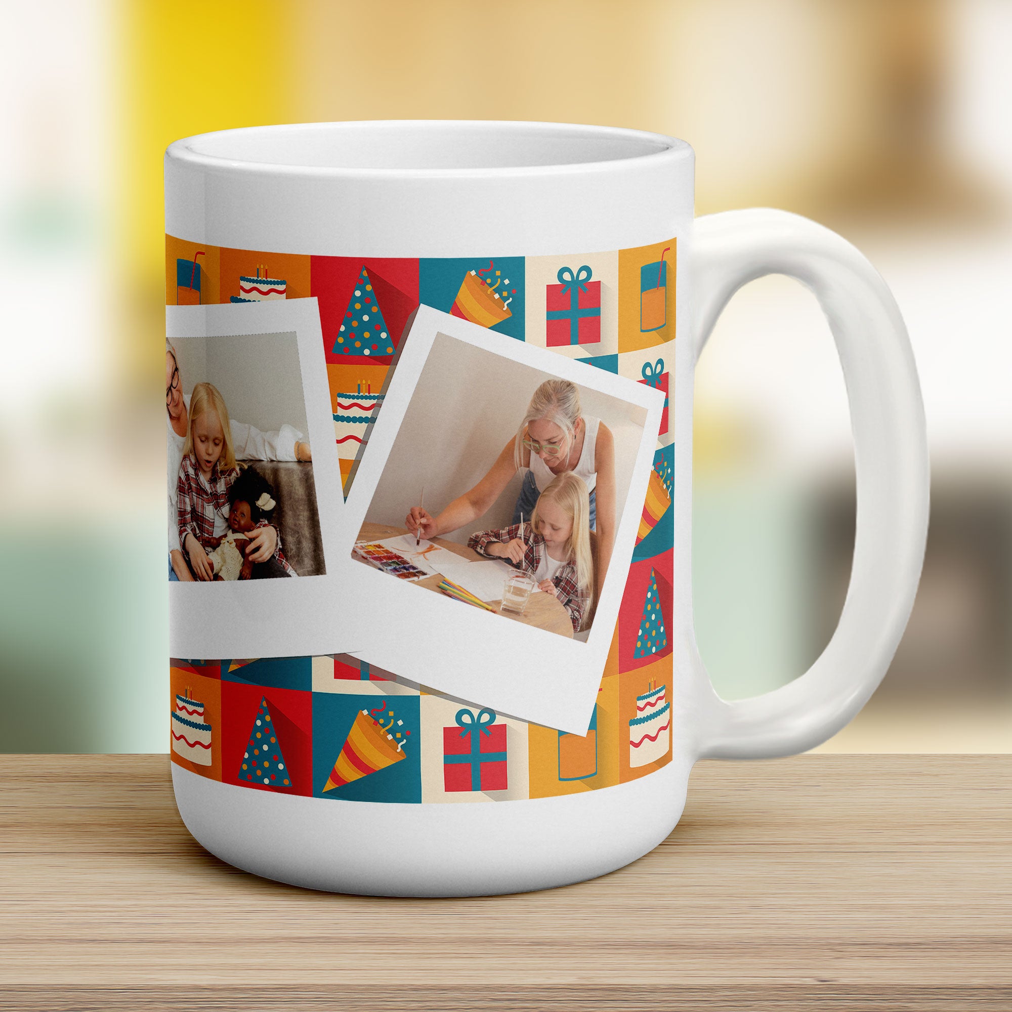 Birthday Polaroid Photo Mug