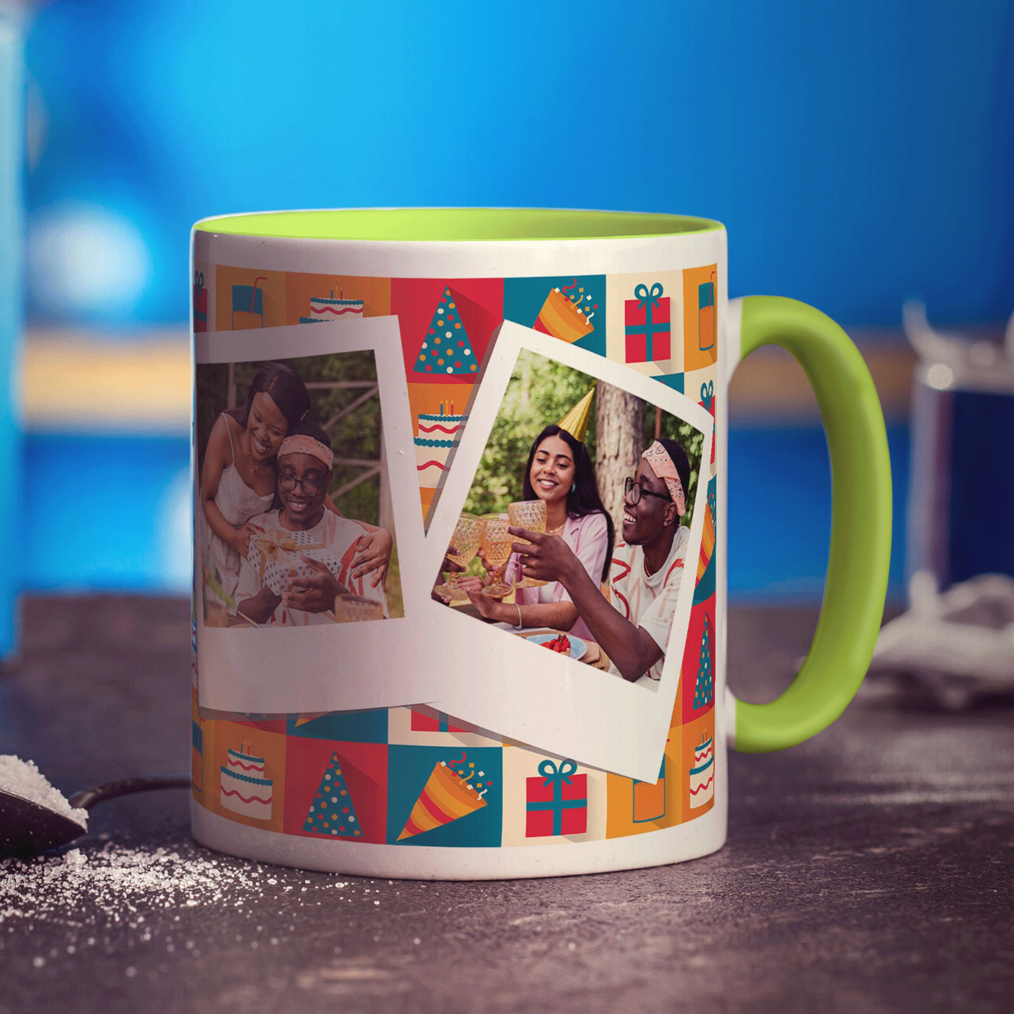 Birthday Polaroid Photo Mug