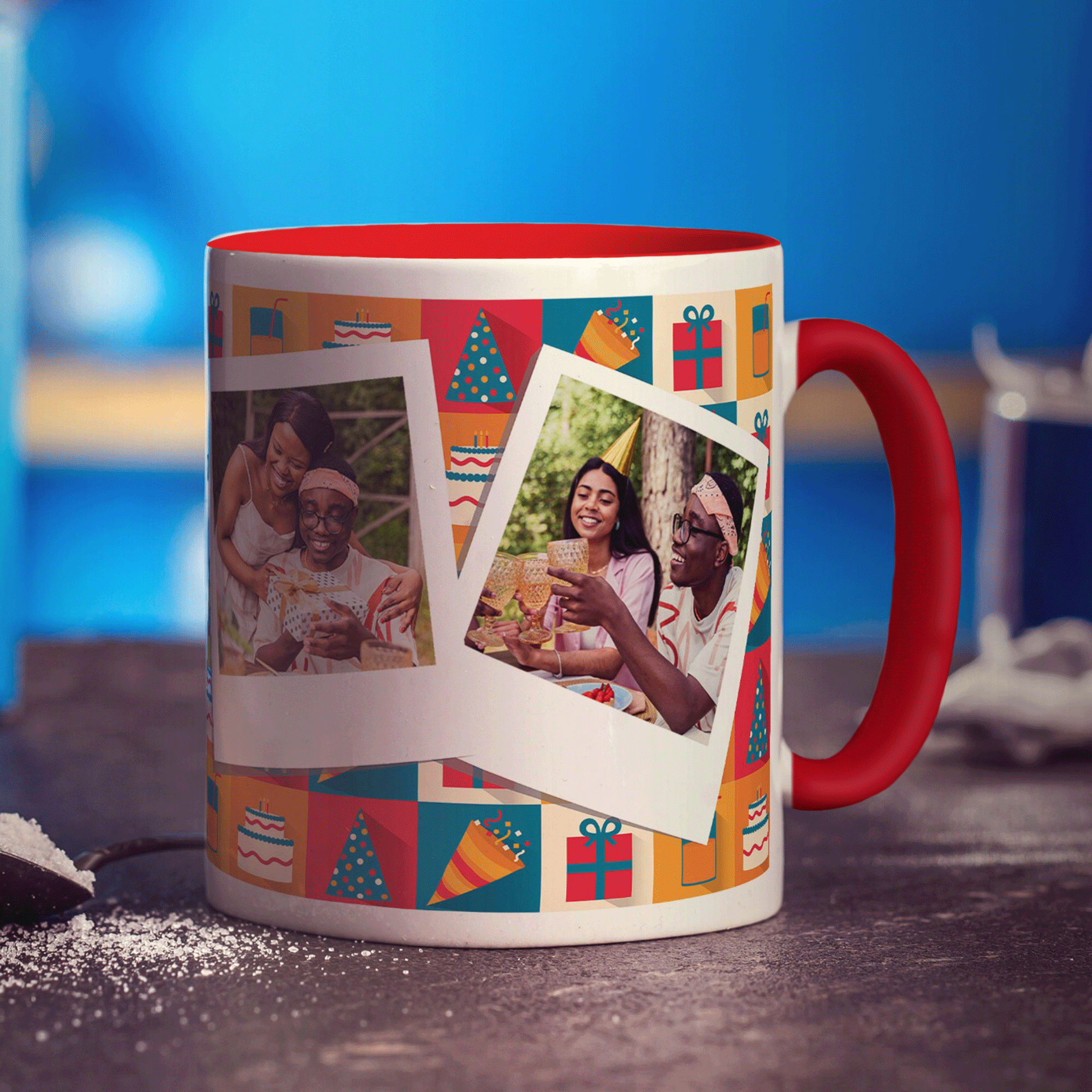 Birthday Polaroid Photo Mug
