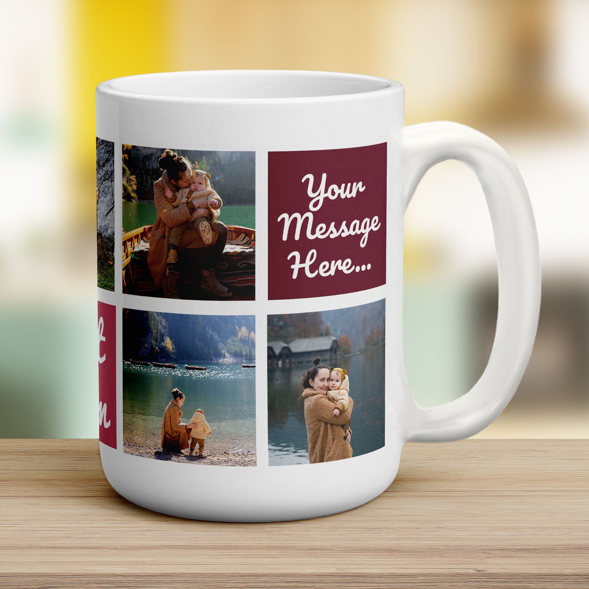 Best Mum Collage Mug with 7 Photos