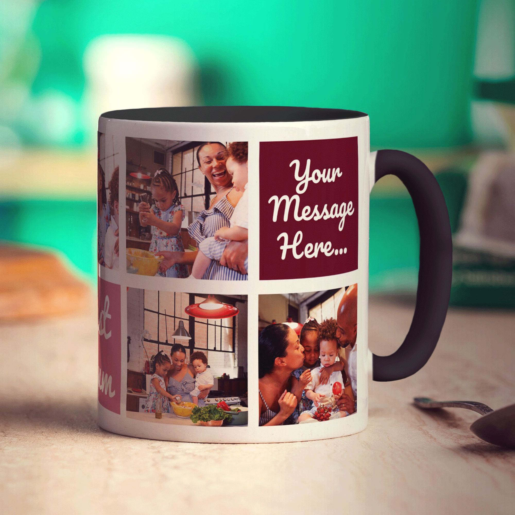 Best Mum Collage Mug with 7 Photos