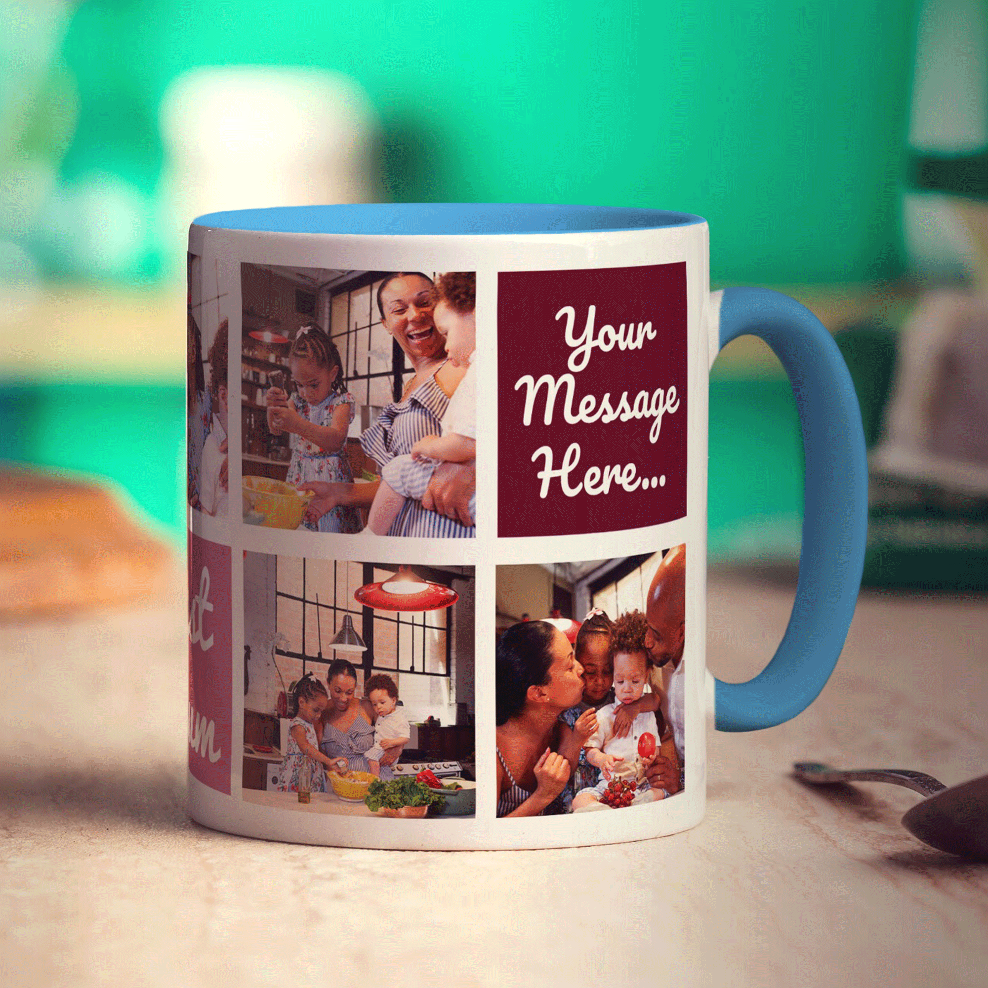 Best Mum Collage Mug with 7 Photos