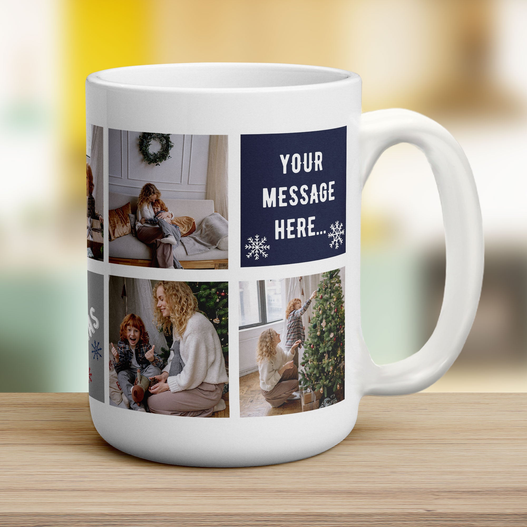 Christmas Collage Mug with 7 Photos