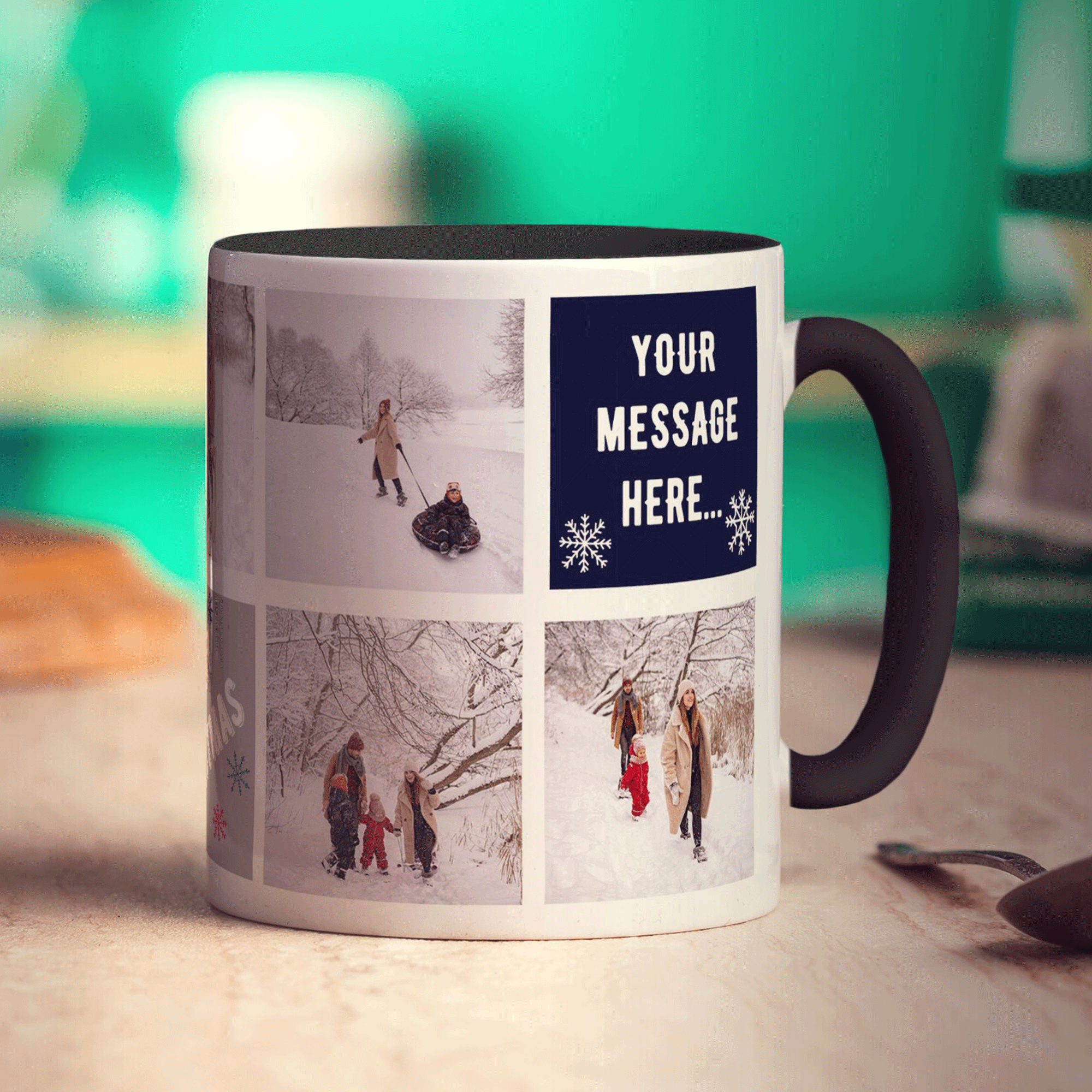 Christmas Collage Mug with 7 Photos