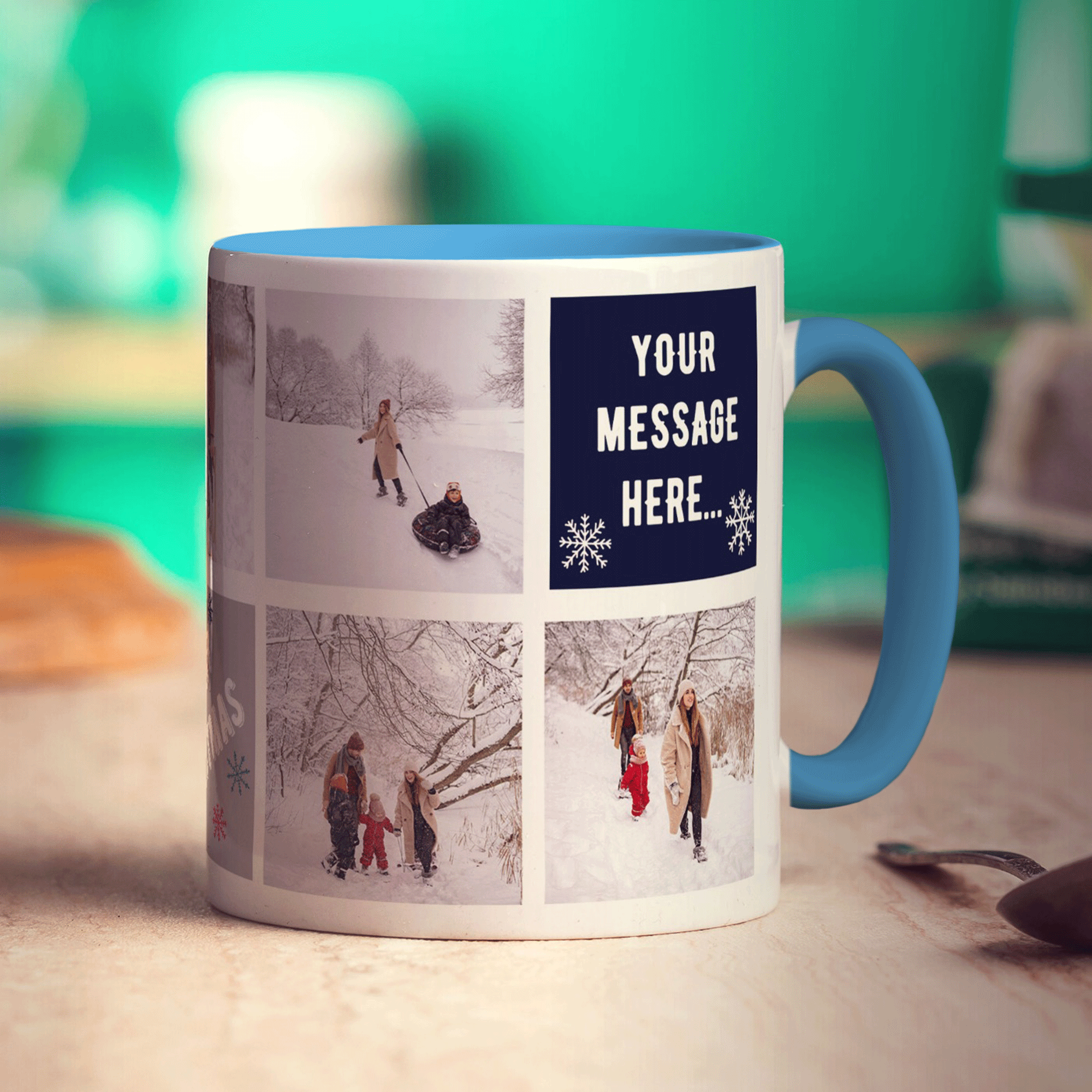 Christmas Collage Mug with 7 Photos
