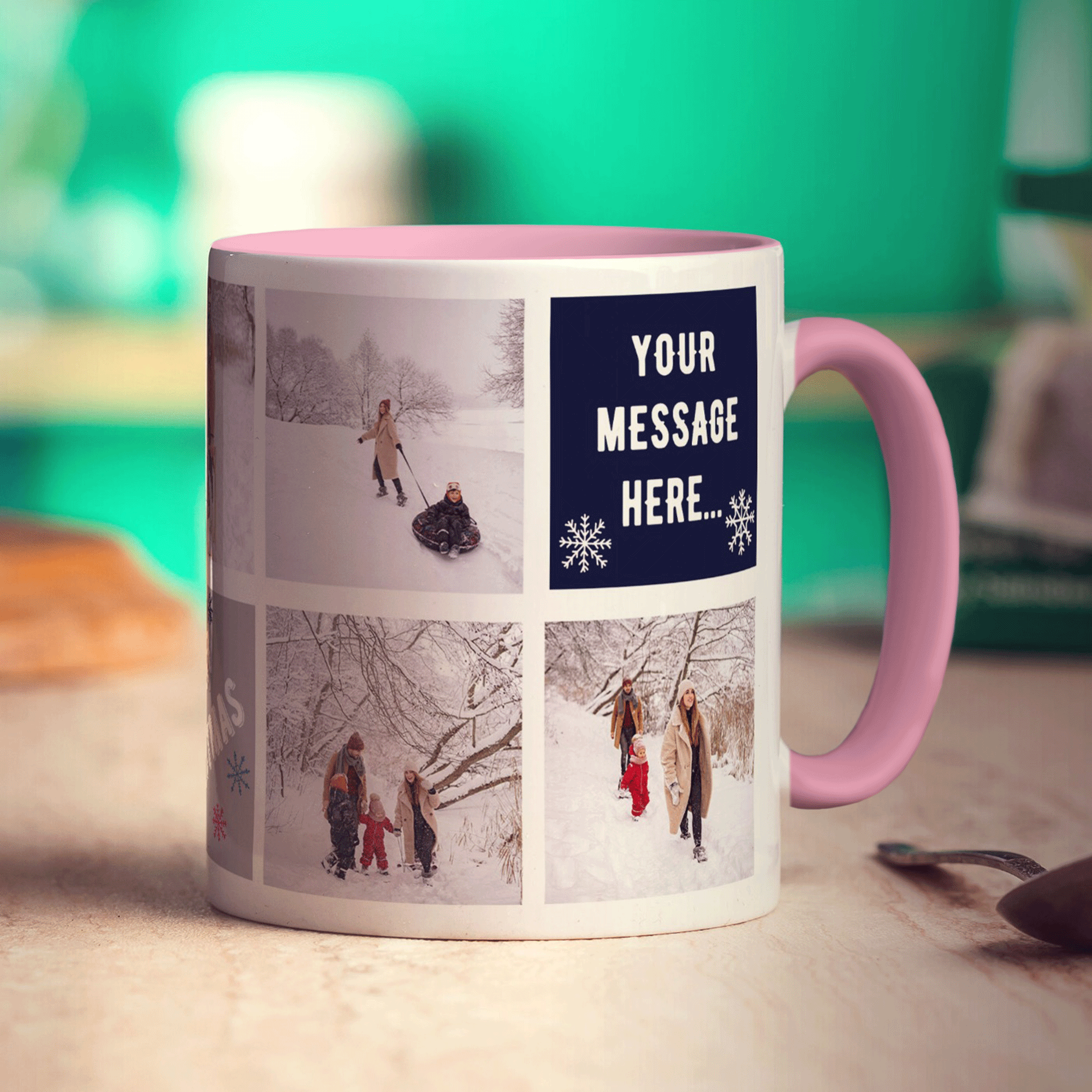 Christmas Collage Mug with 7 Photos
