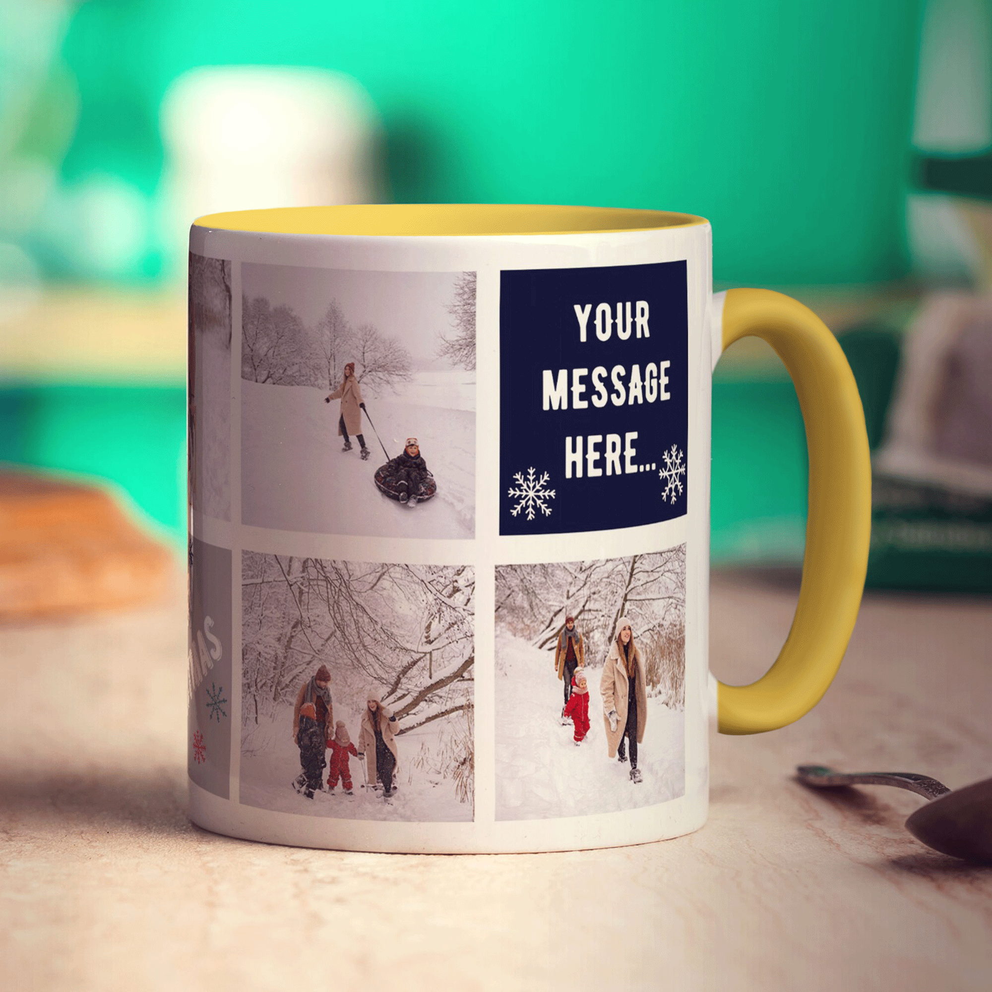 Christmas Collage Mug with 7 Photos