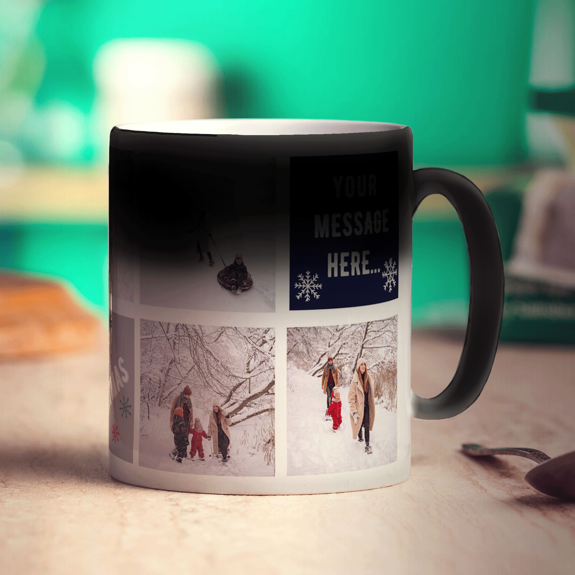 Christmas Collage Mug with 7 Photos