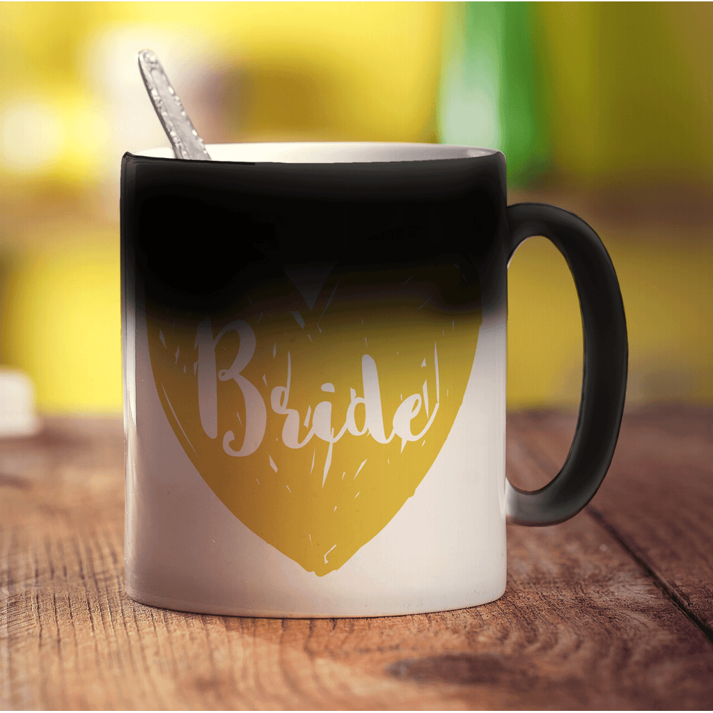 Bride Name Heart Mug