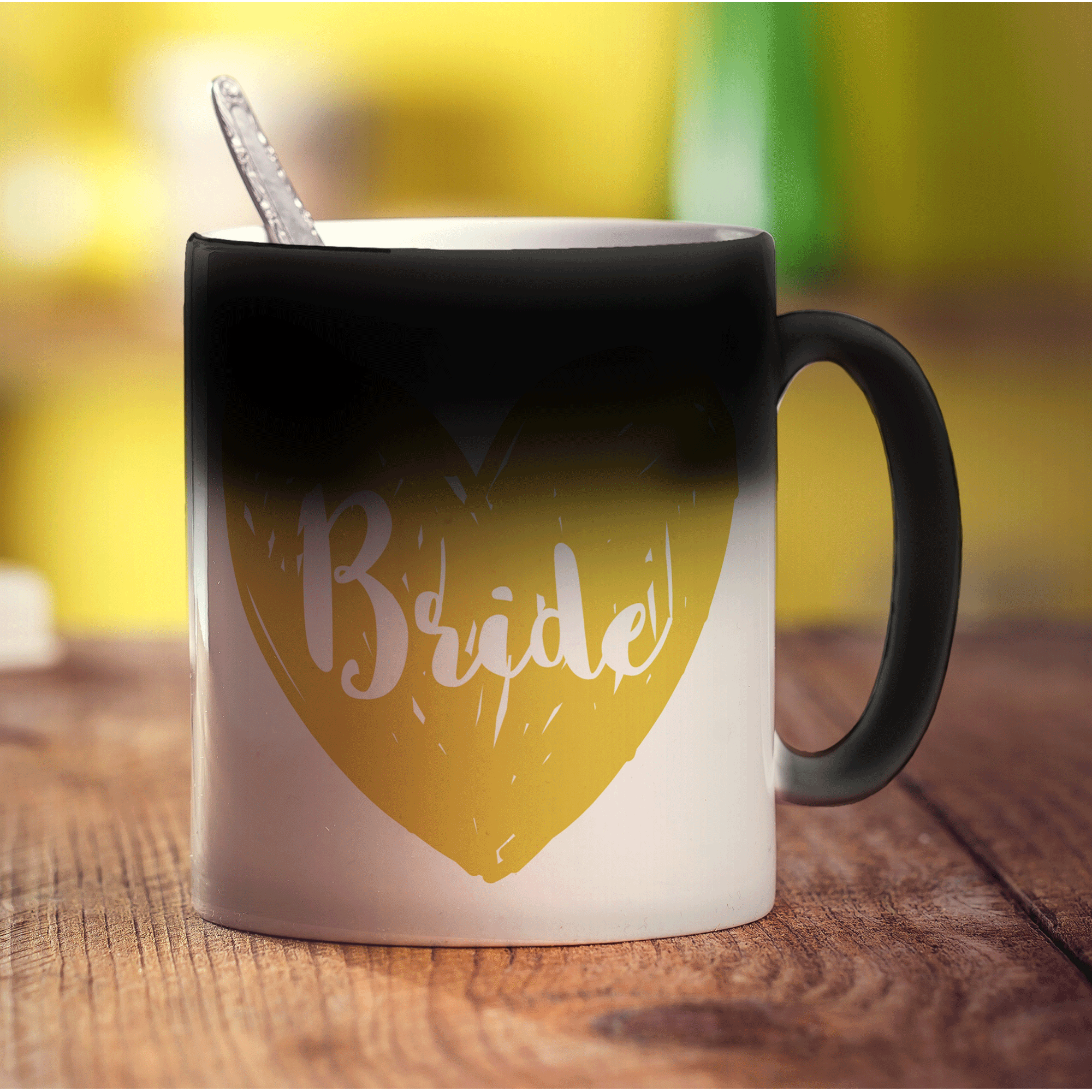 Bride Name Heart Mug