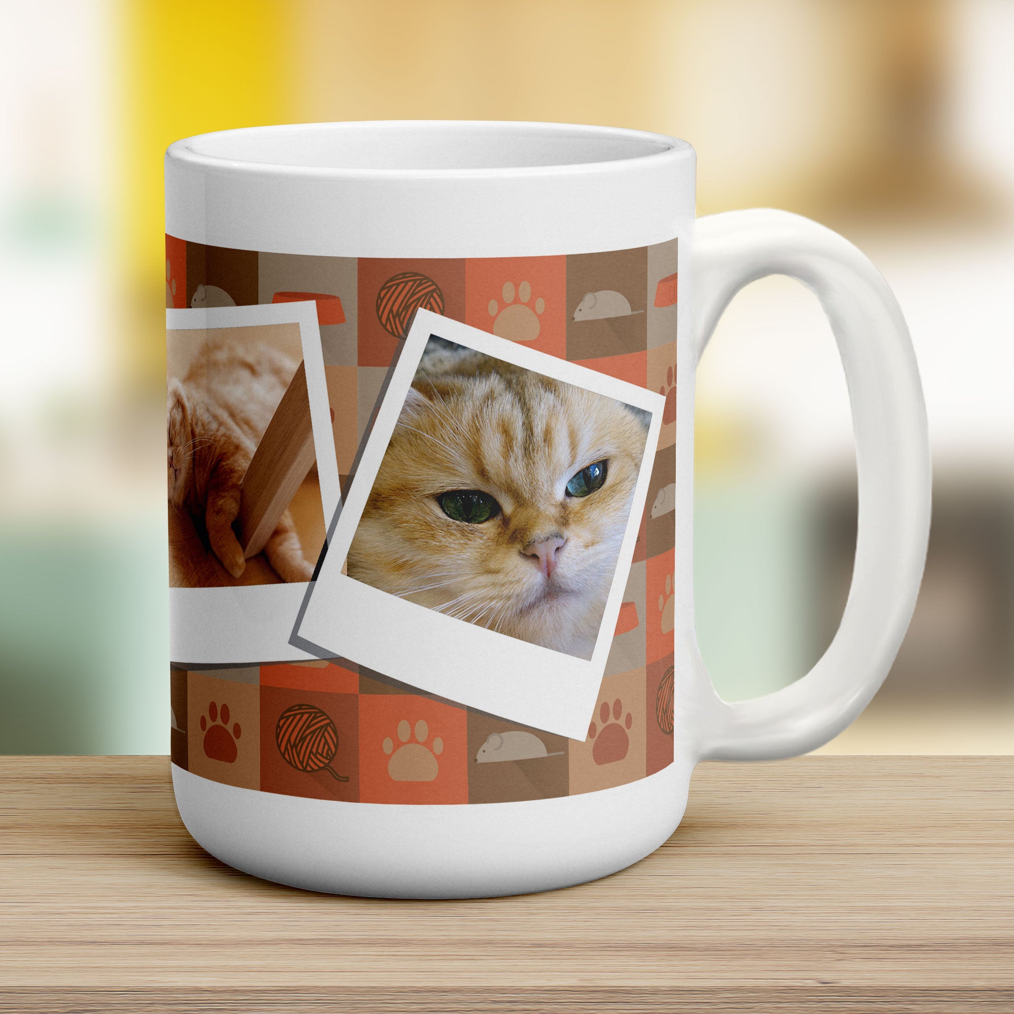 Love Pattern Polaroid Photo Mug