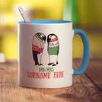 Mr & Mrs Penguin Photo Mug - Standard 330ml (11oz) / Blue