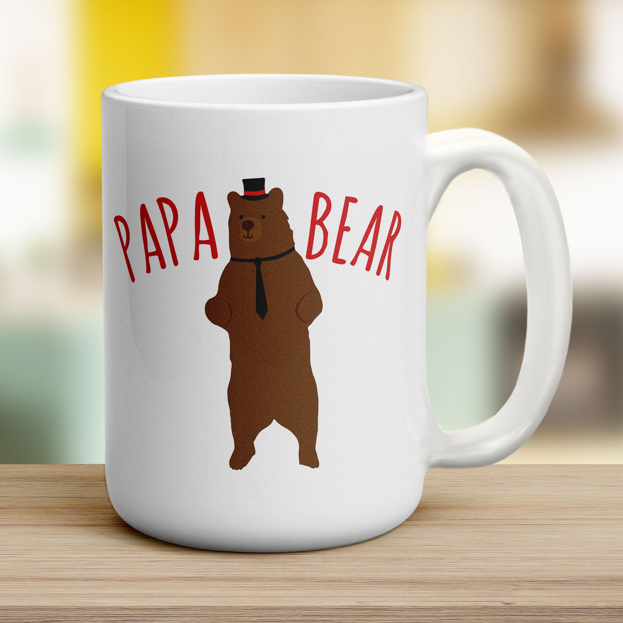 Papa Bear Photo Mug
