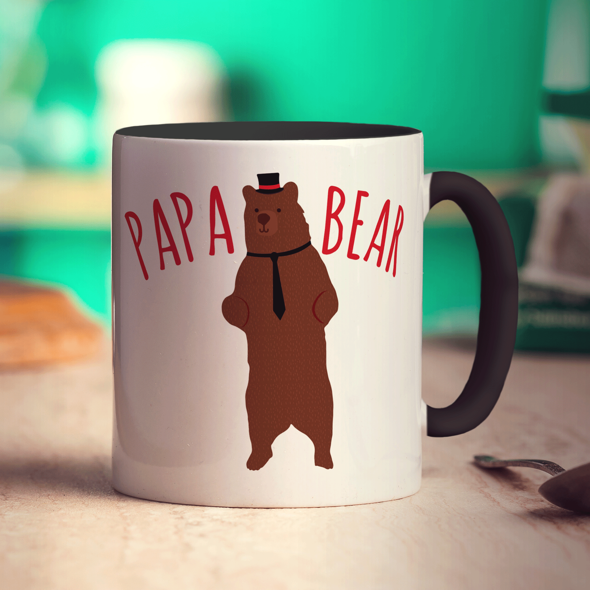 Papa Bear Photo Mug