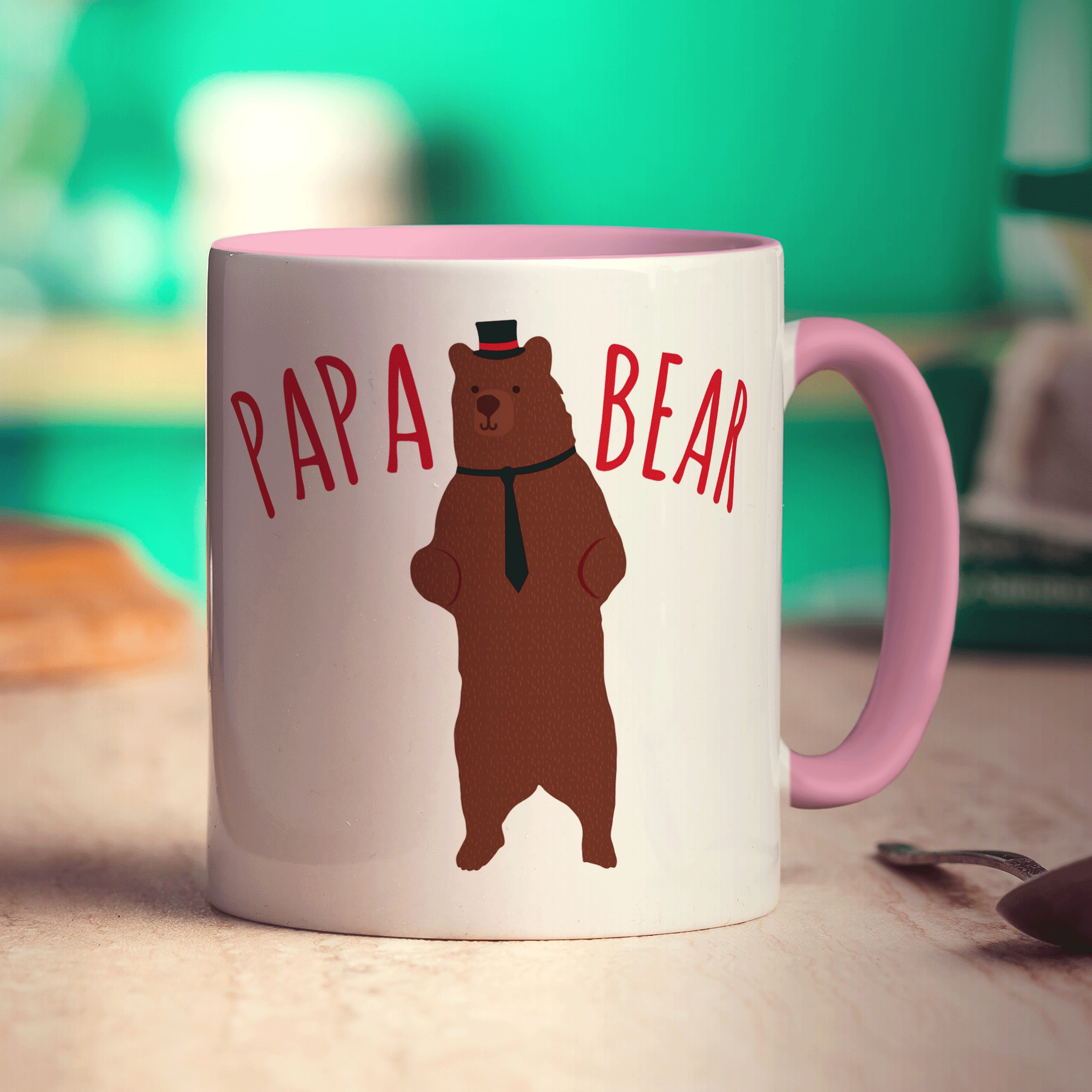Papa Bear Photo Mug