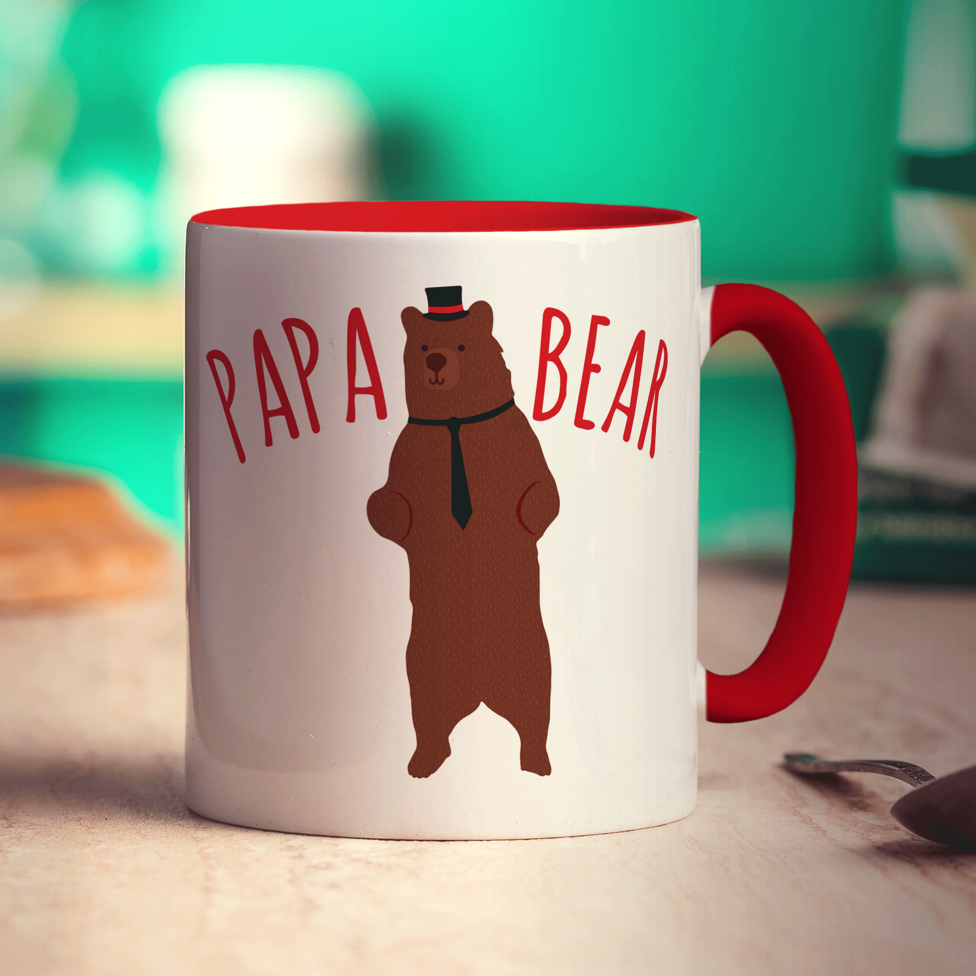 Papa Bear Photo Mug