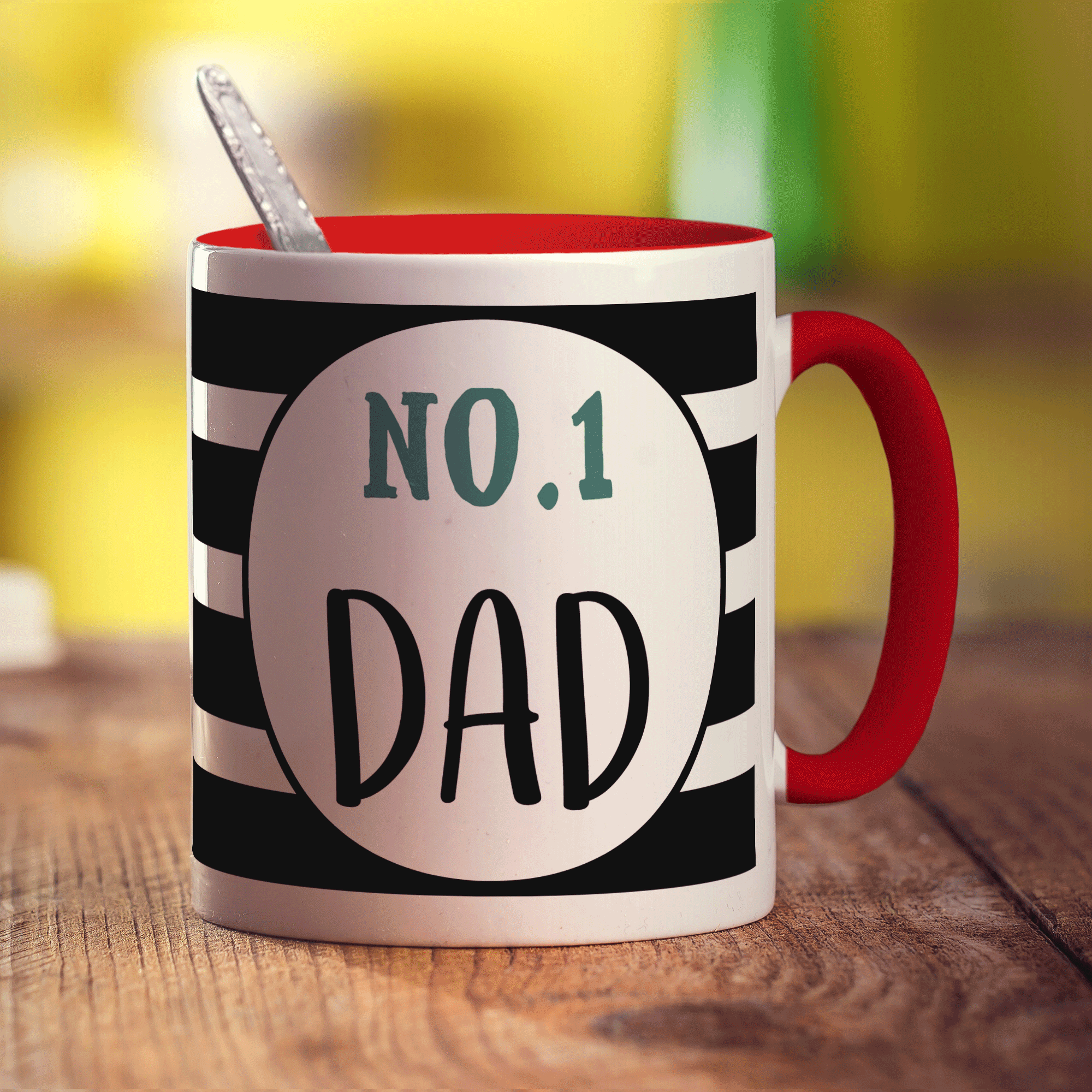 No.1 Dad Message Mug
