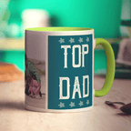 Top Dad Photo Mug - Standard 330ml (11oz) / Green