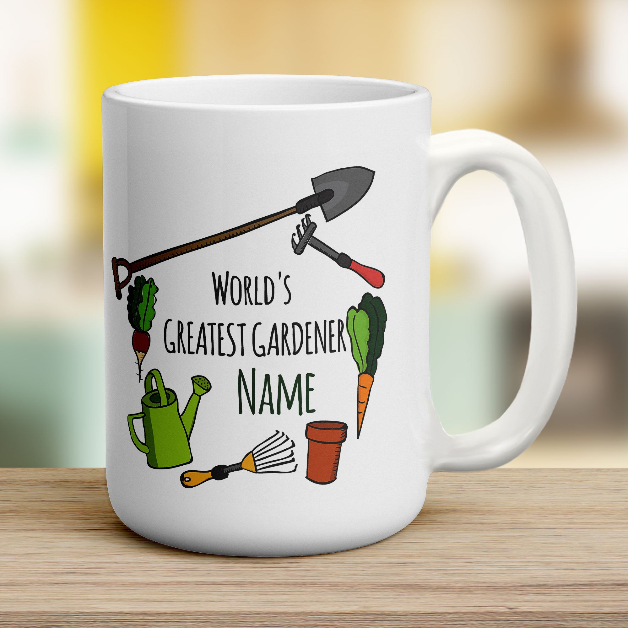 World's Greatest Gardener Name Mug