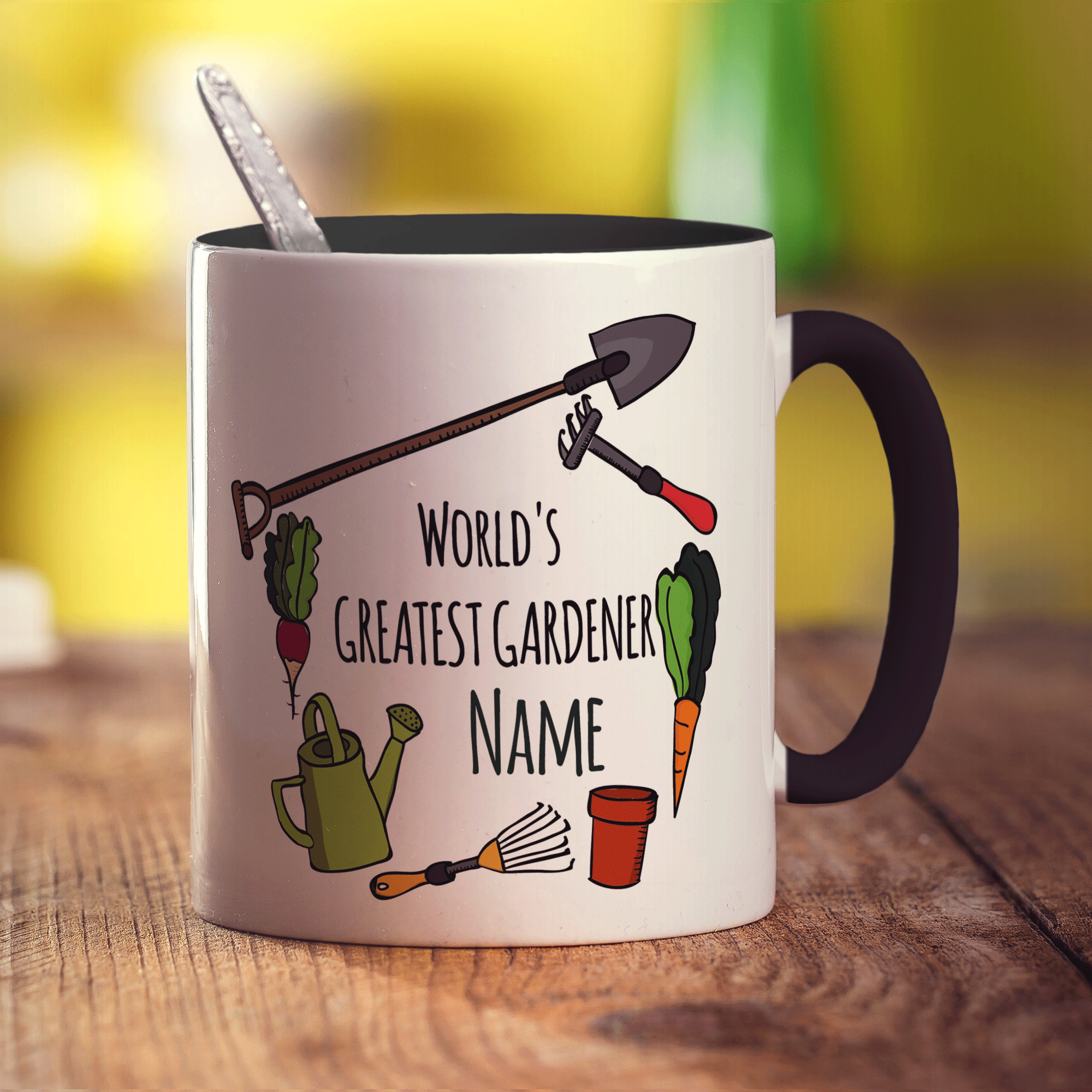 World's Greatest Gardener Name Mug