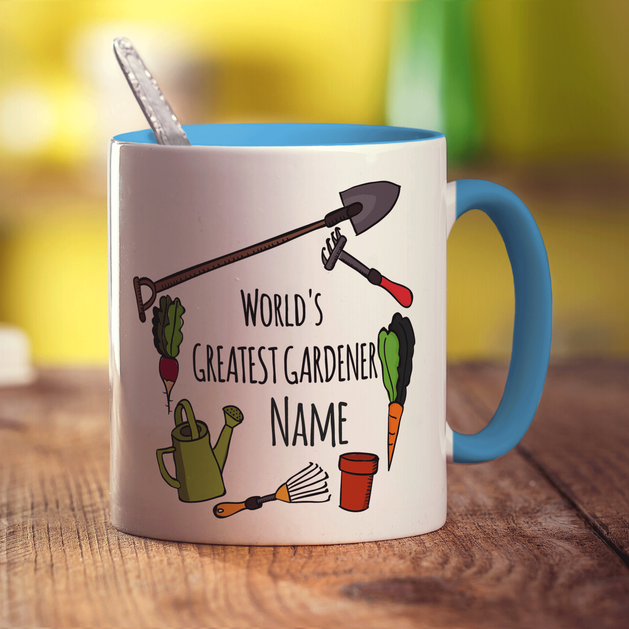 World's Greatest Gardener Name Mug