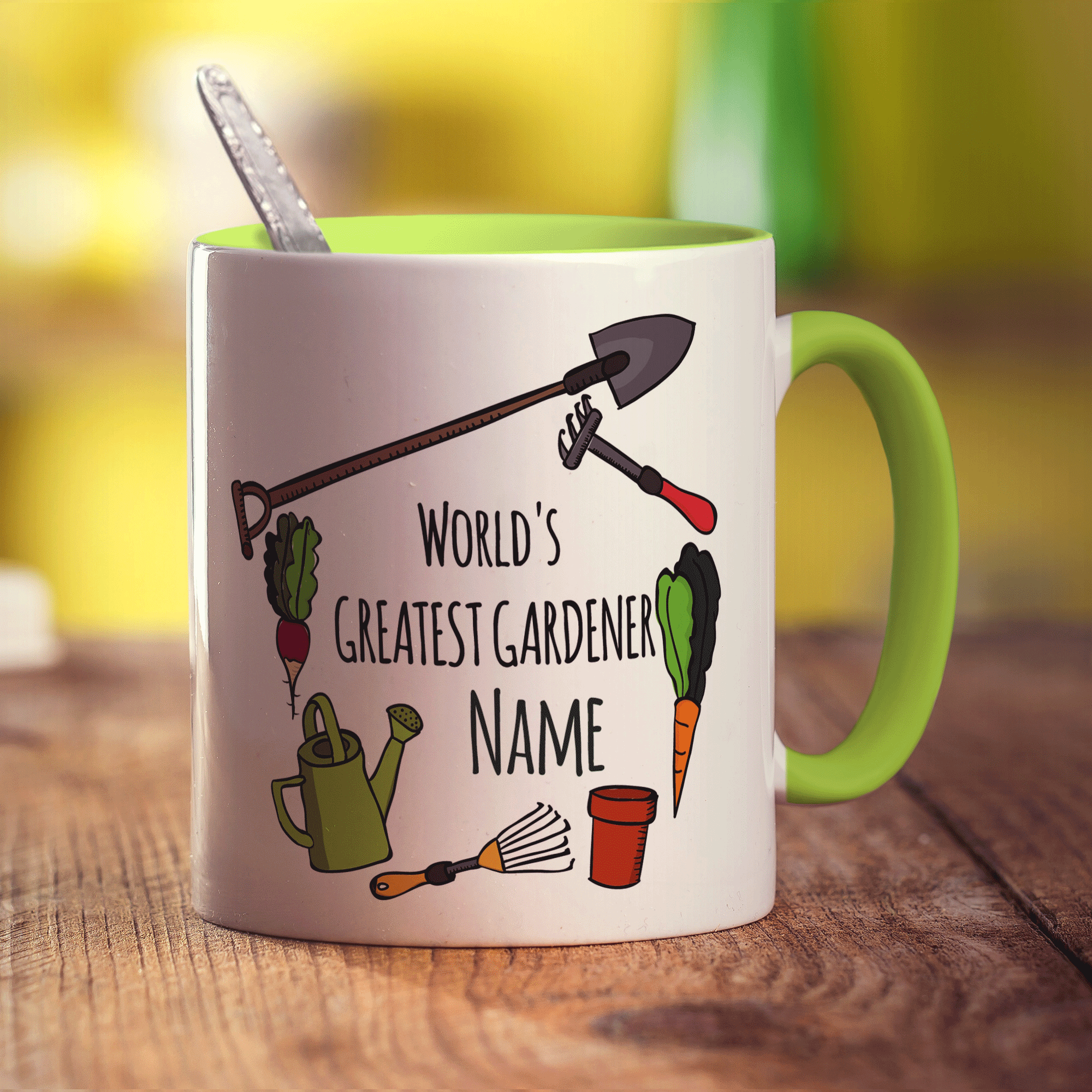 World's Greatest Gardener Name Mug